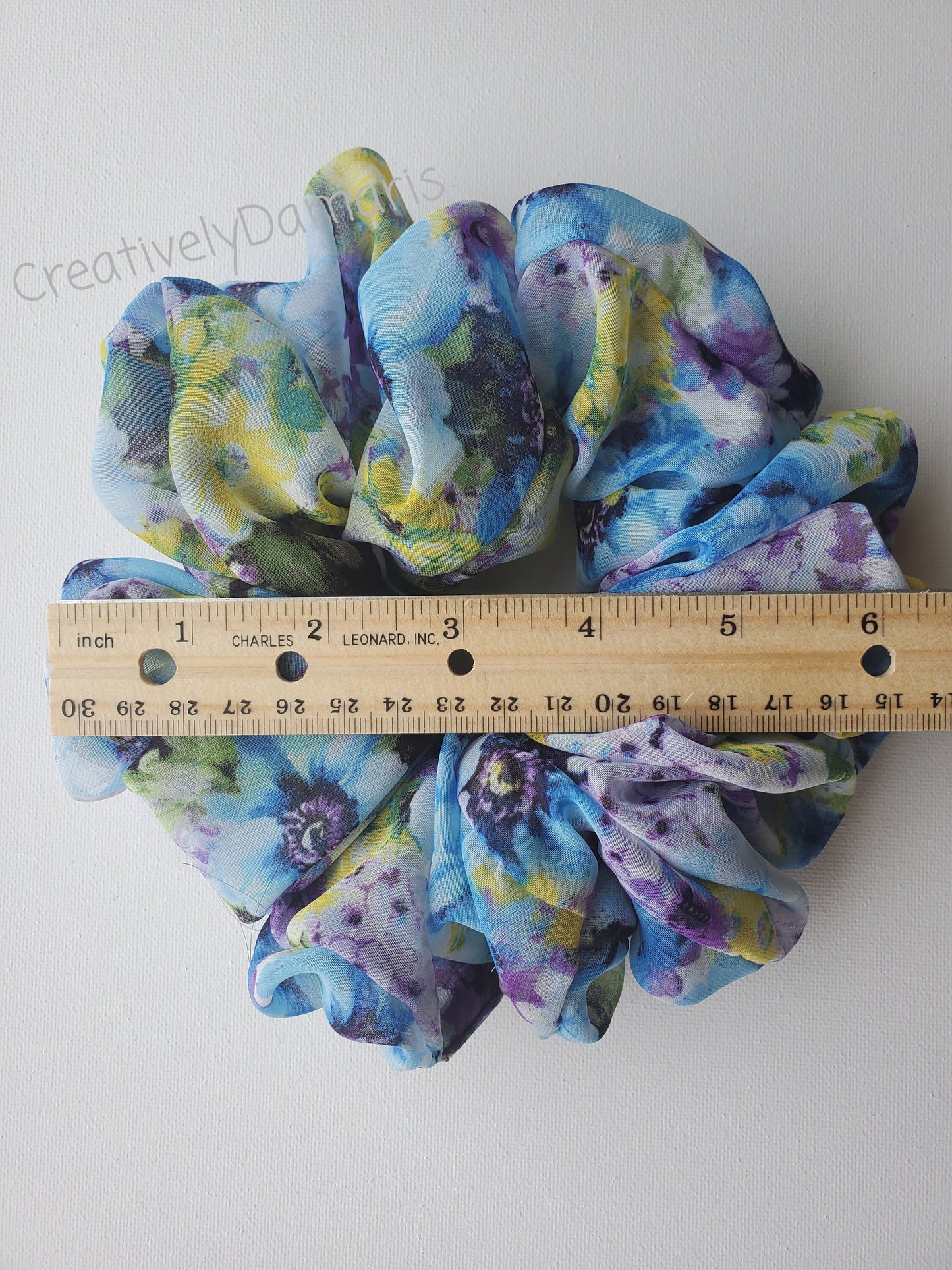 Spring Floral Chiffon XL Scrunchies