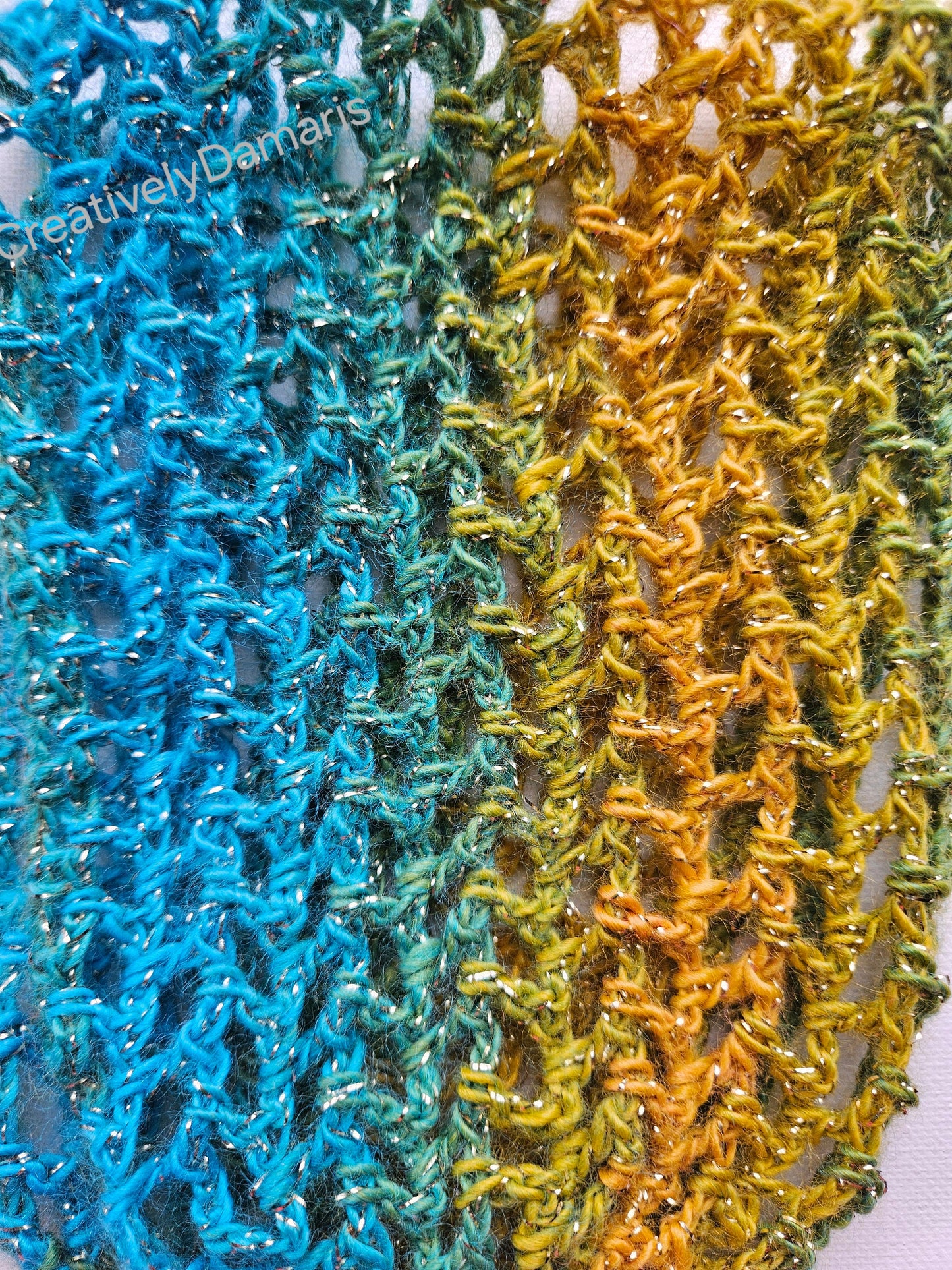 Glittery Multi-color Boho Crochet Headband