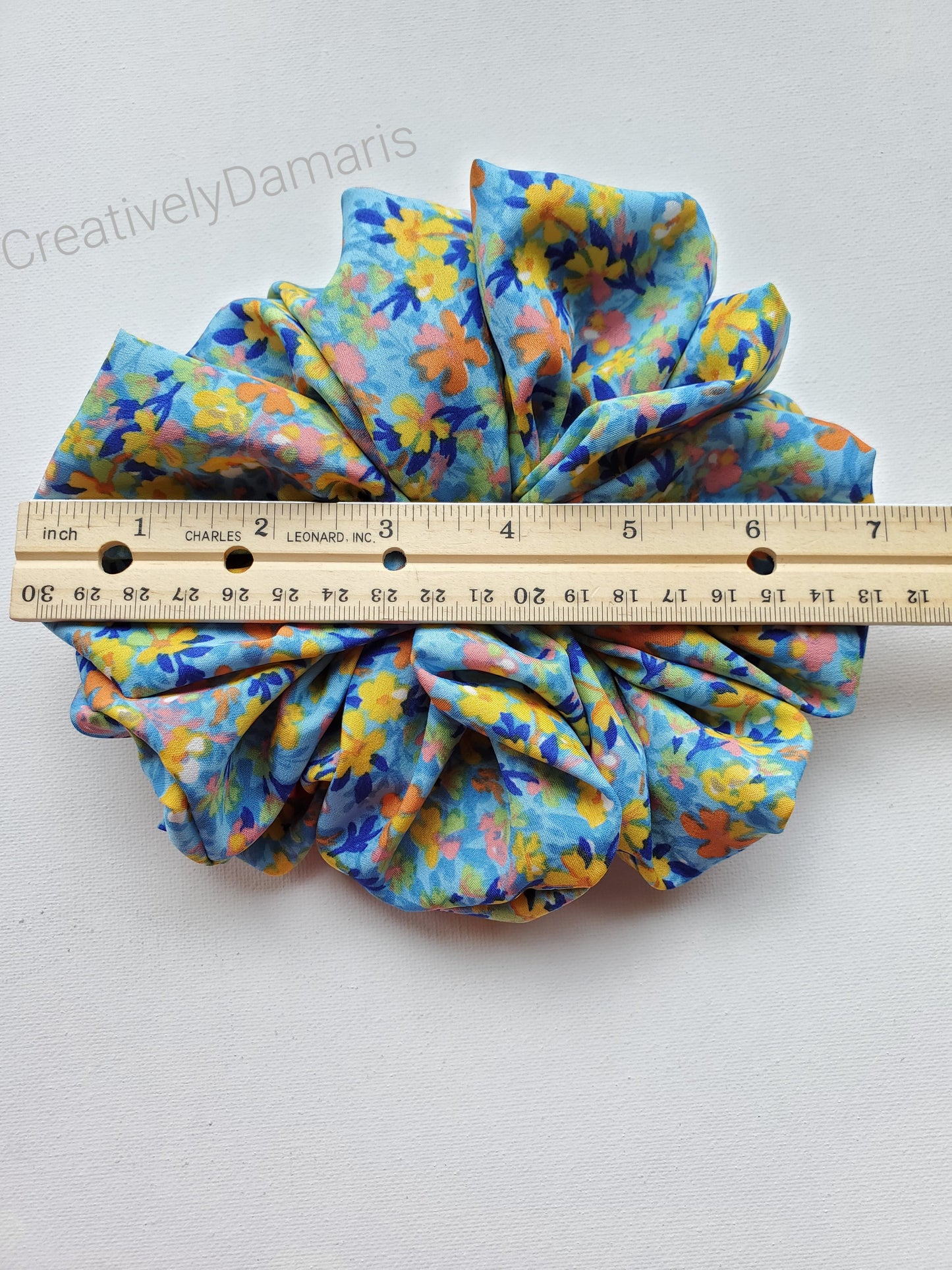 Impatiens Cyan XL Scrunchie