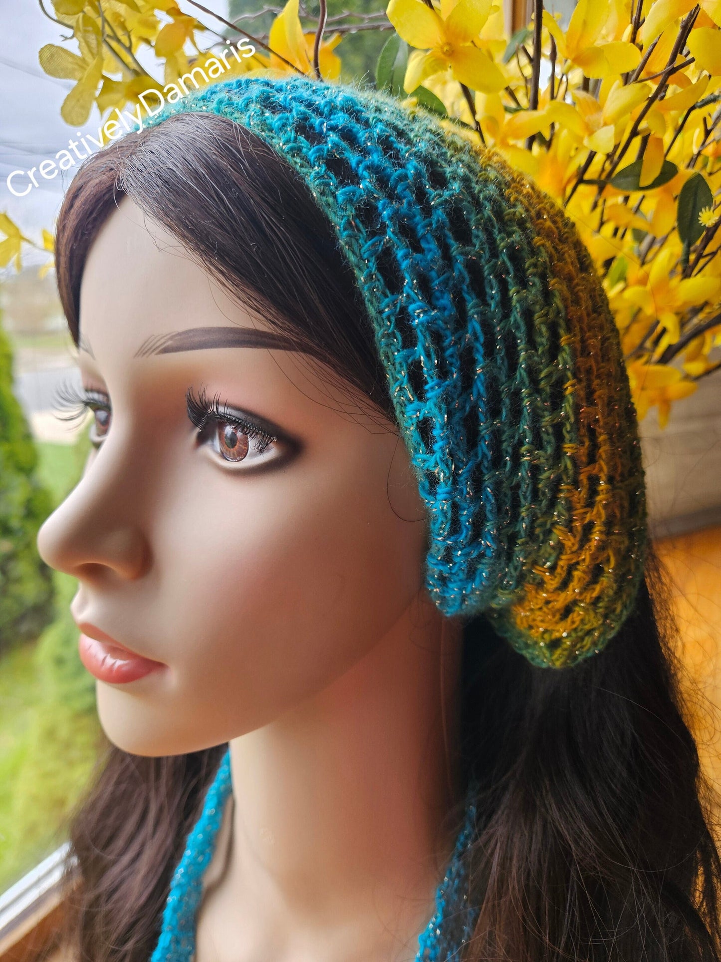 Glittery Multi-color Boho Crochet Headband