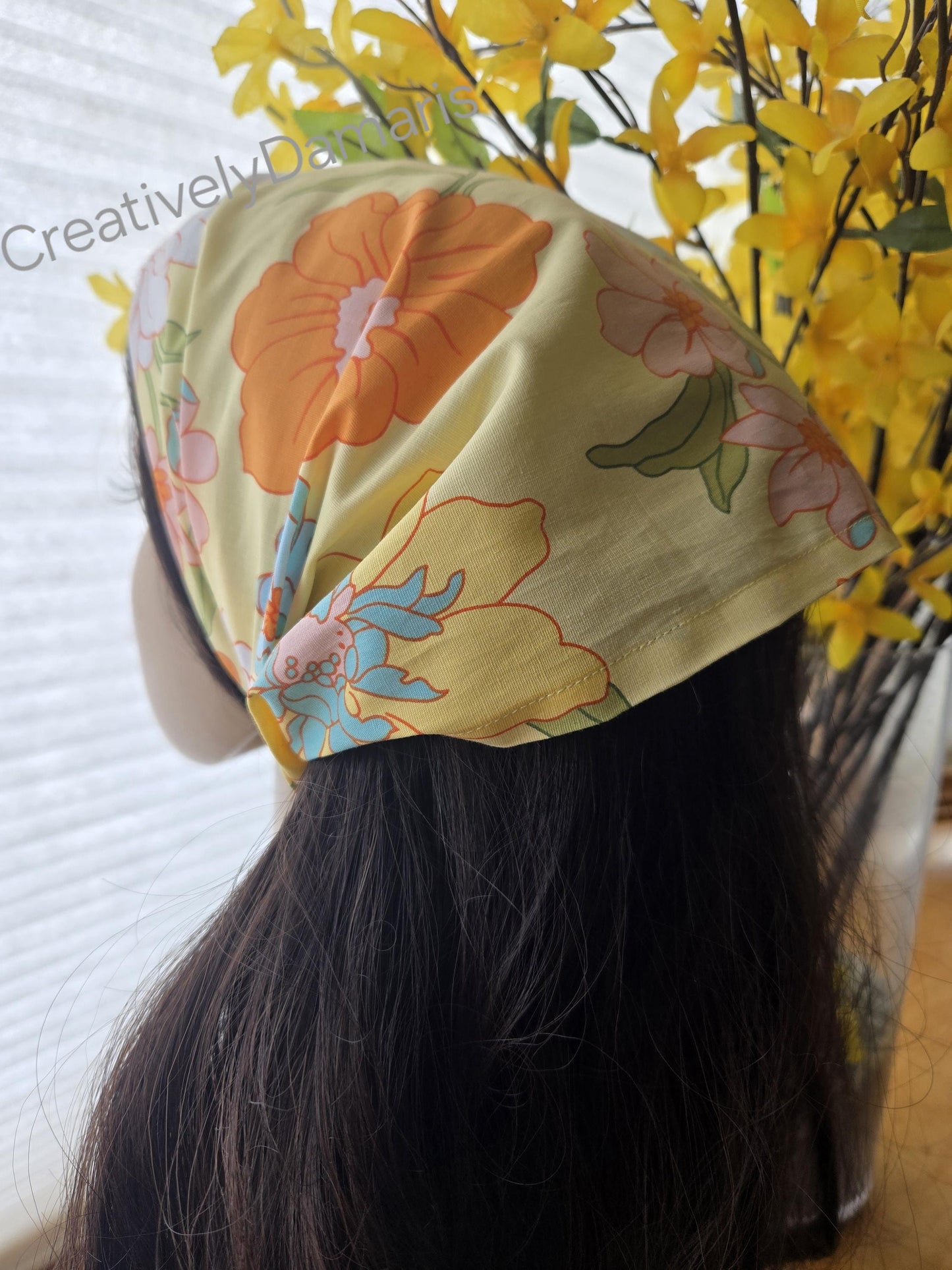 Floral Wide Cotton Headband