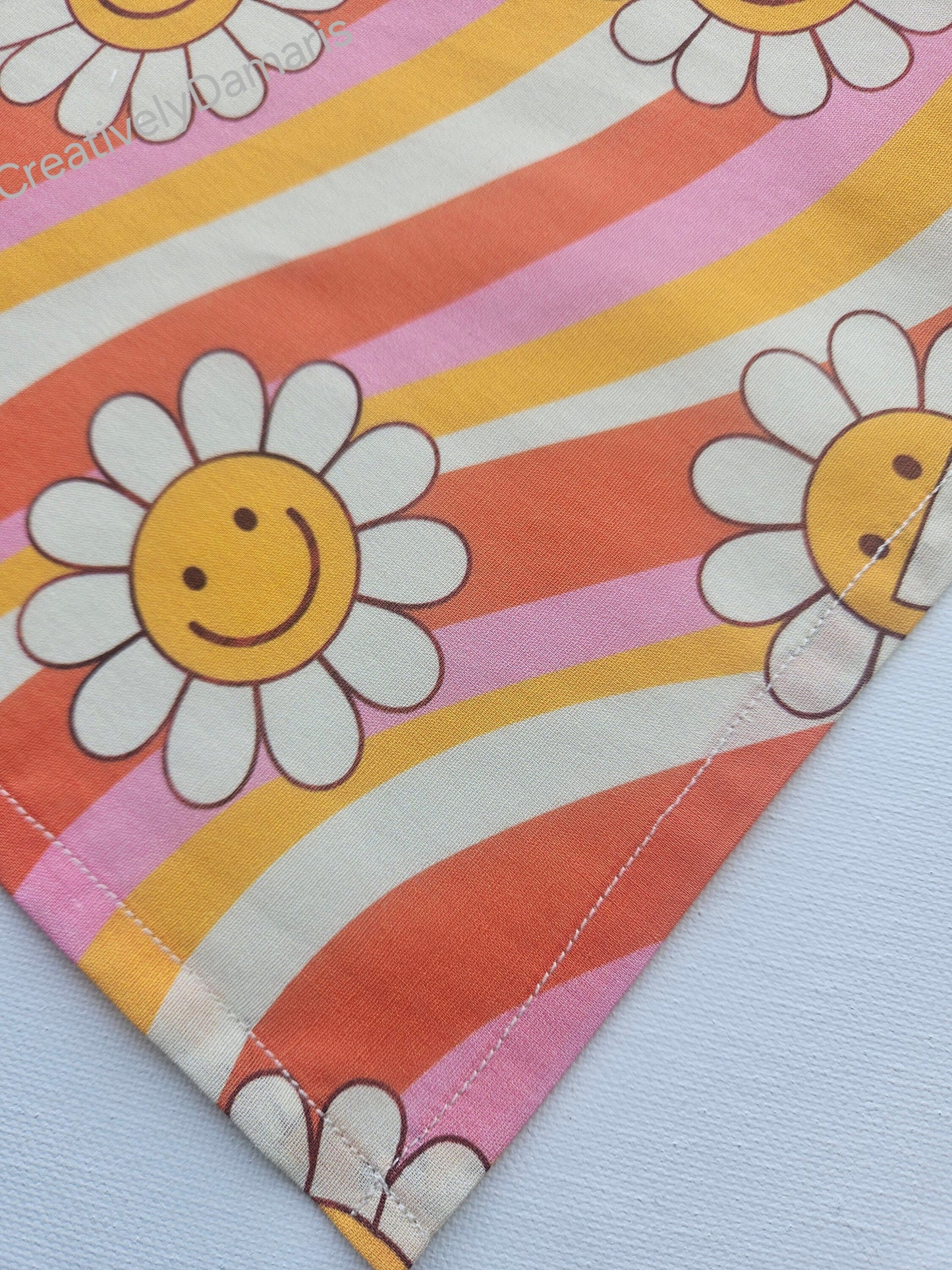 Retro Boho Printed Groovy Head Bandana