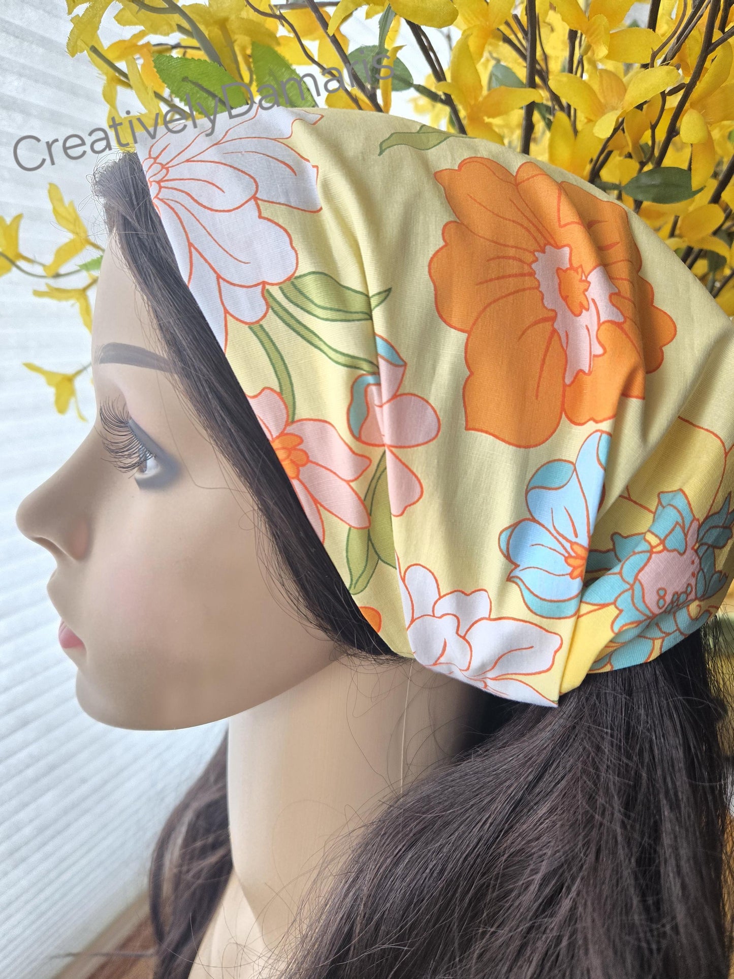 Floral Wide Cotton Headband