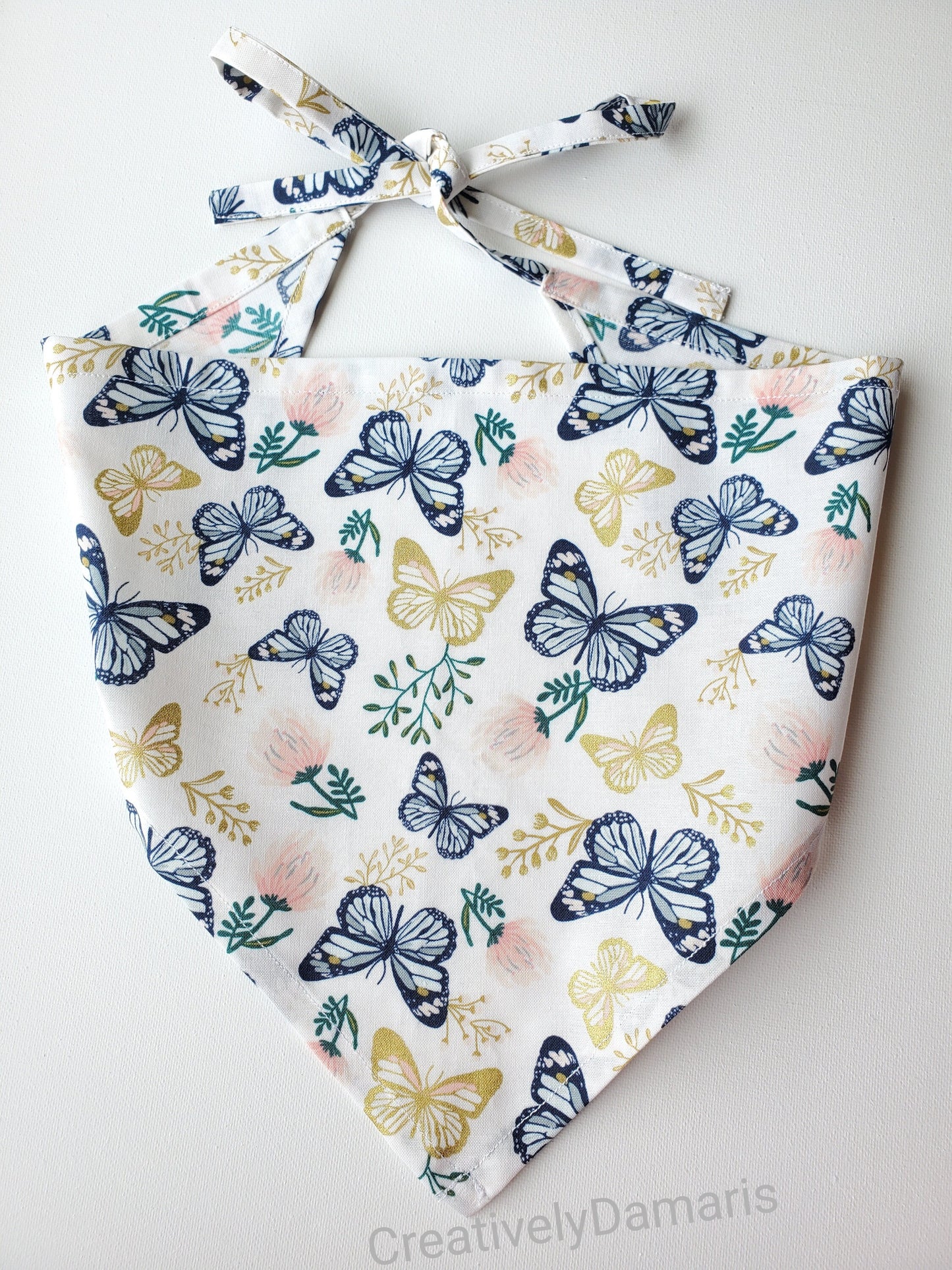 Butterfly Print Head Kerchief