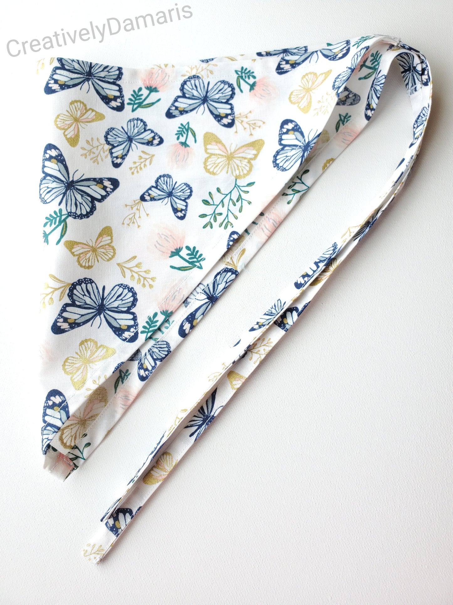 Butterfly Print Head Kerchief