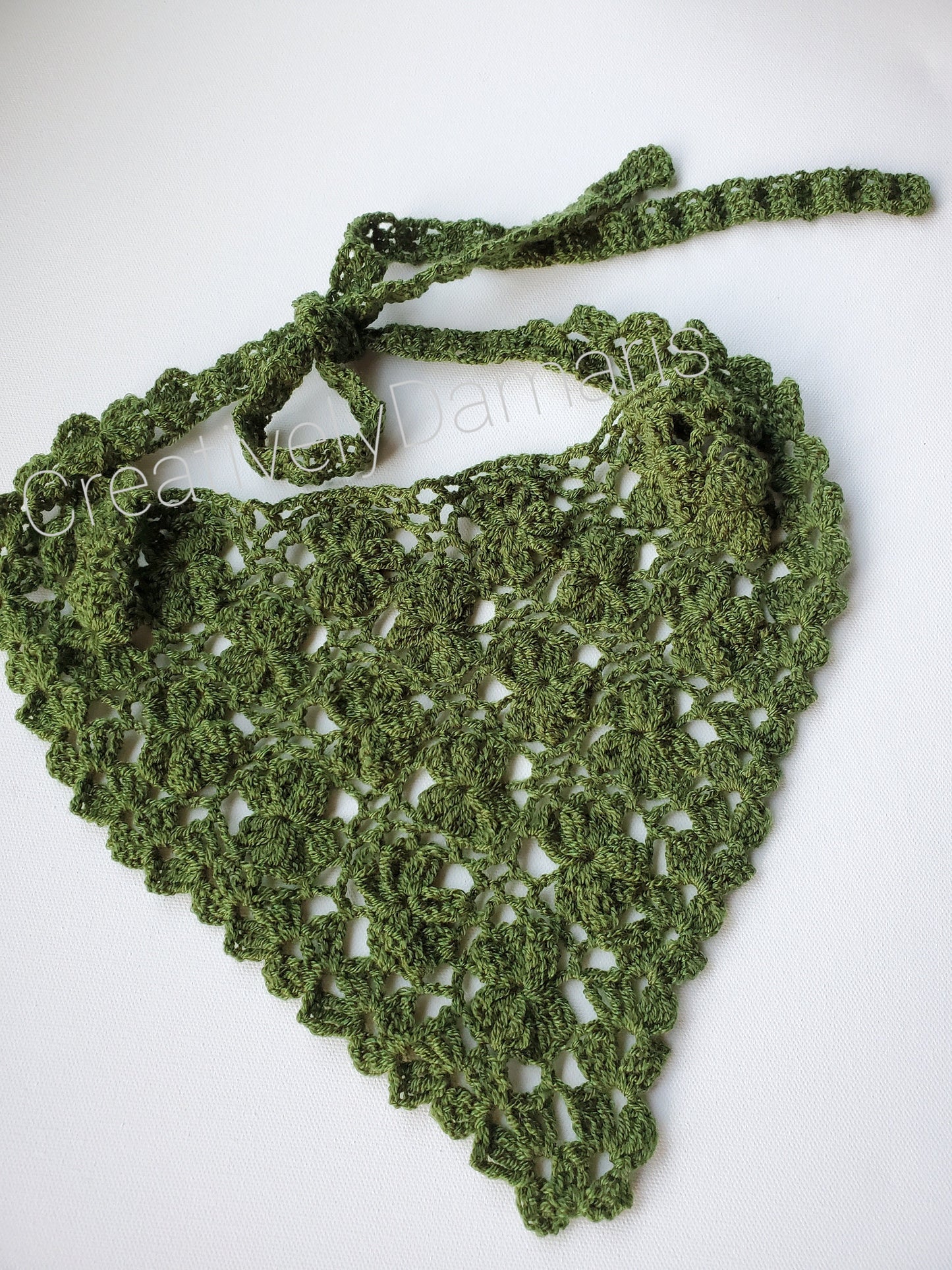 Jasmine Flower Crochet Headband