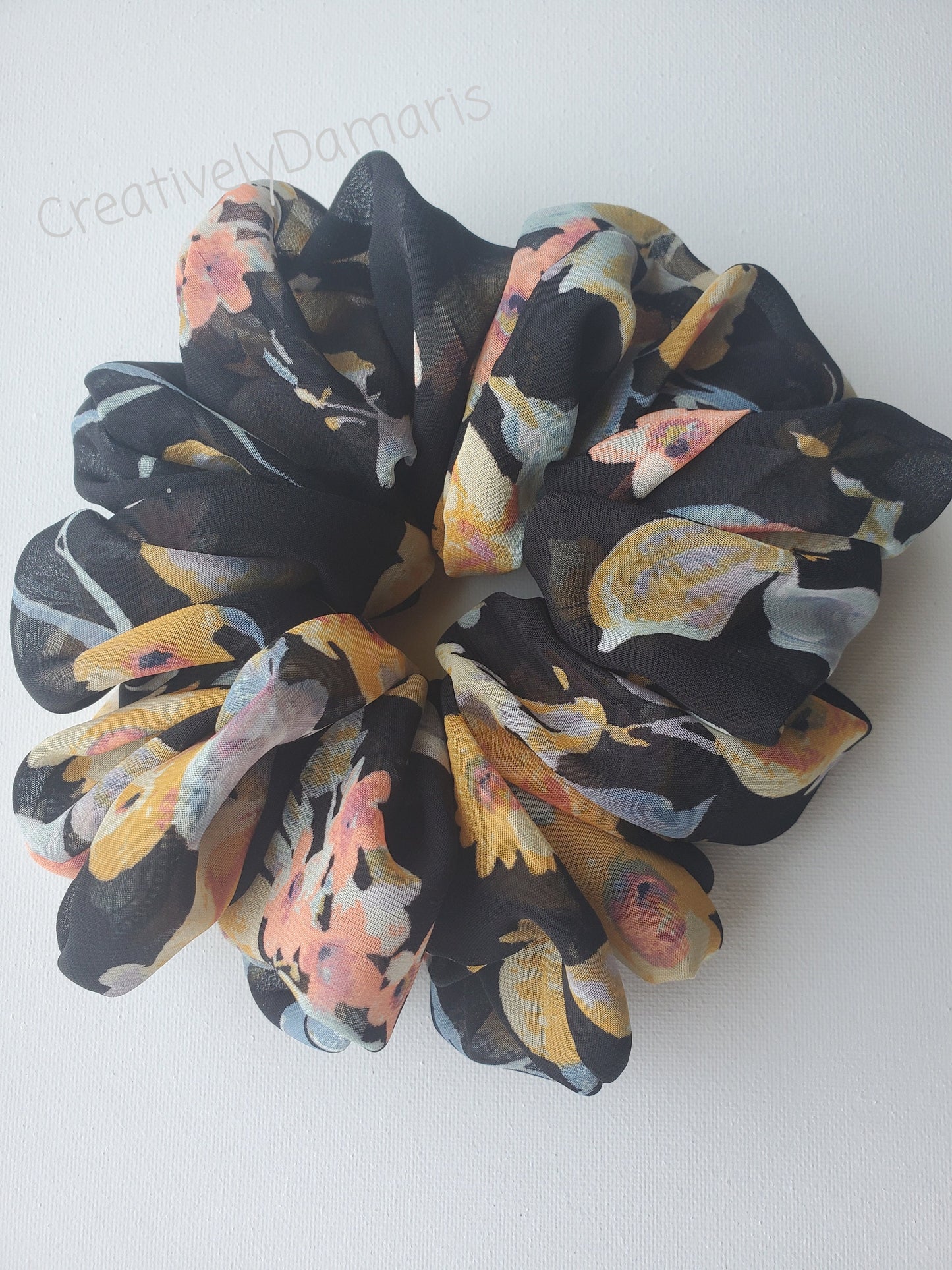 Summer Night Chiffon XL Scrunchie