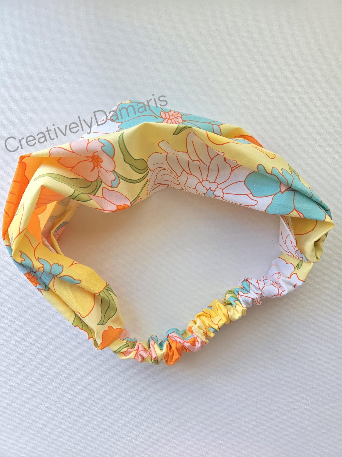 Floral Wide Cotton Headband