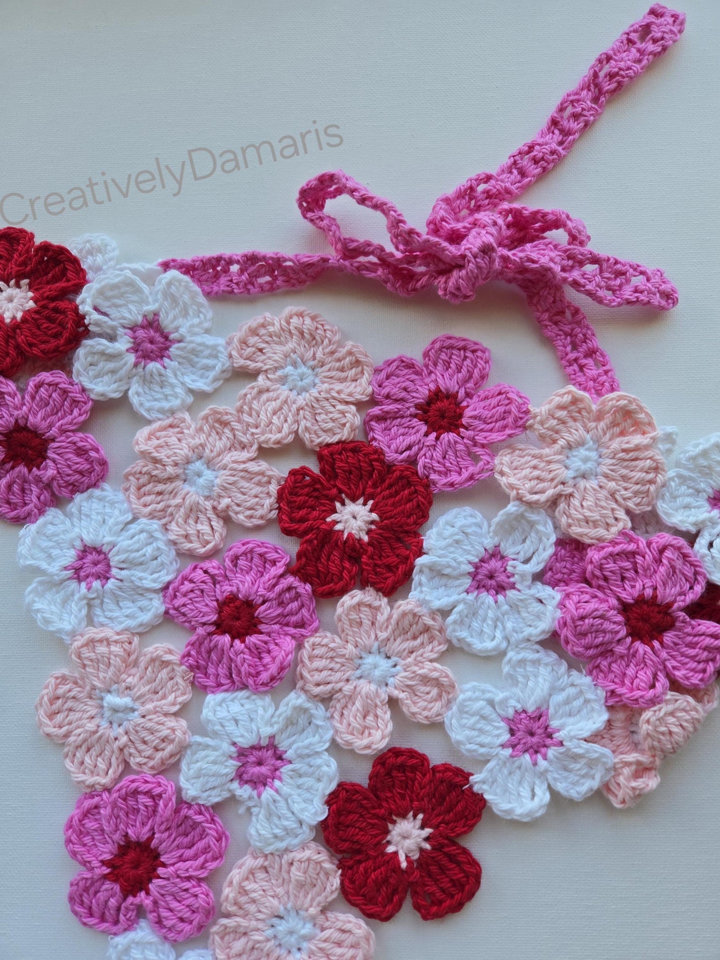 Pink Floral Hair Headband