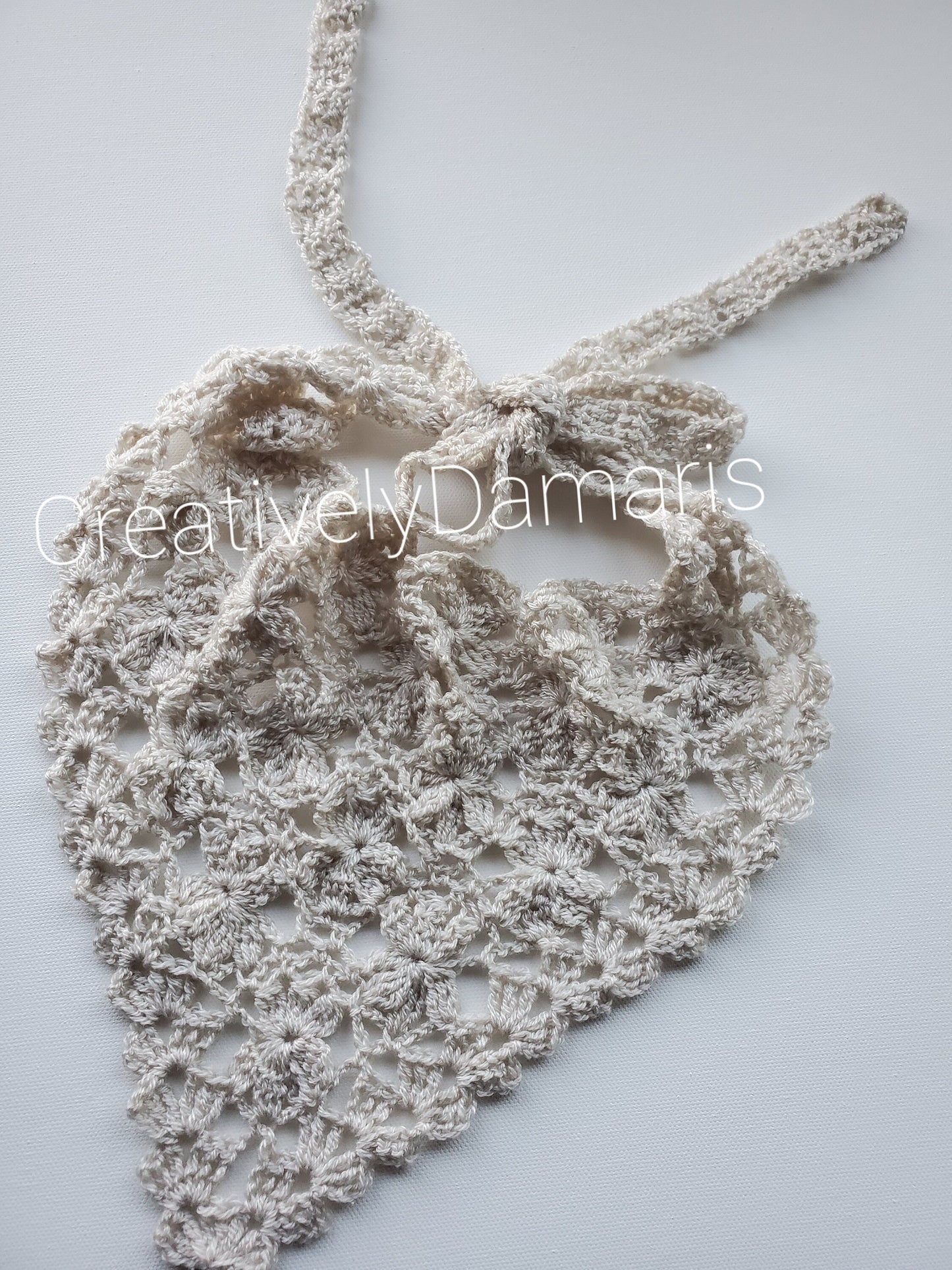 Jasmine Flower Crochet Headband
