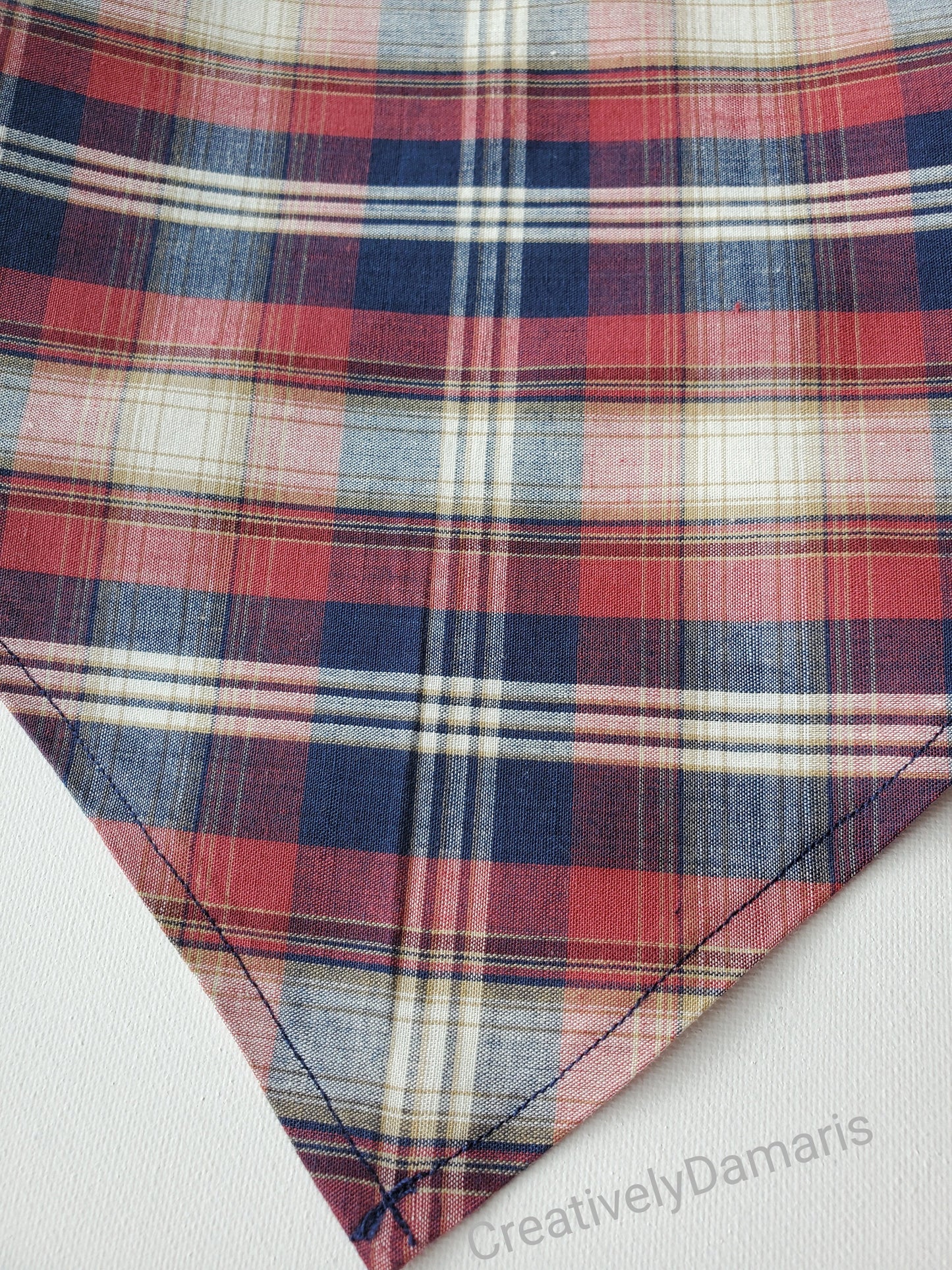 Plaid Cotton Head Bandana
