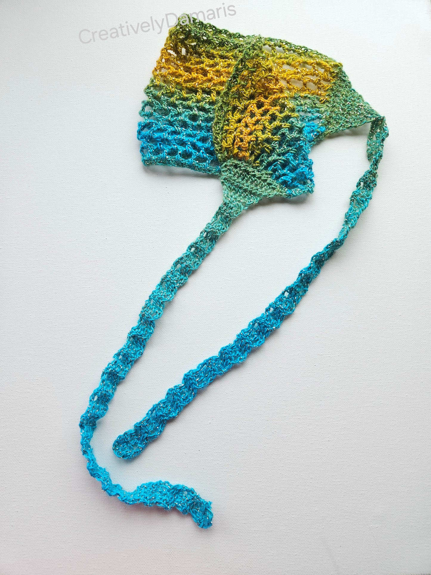 Glittery Multi-color Boho Crochet Headband