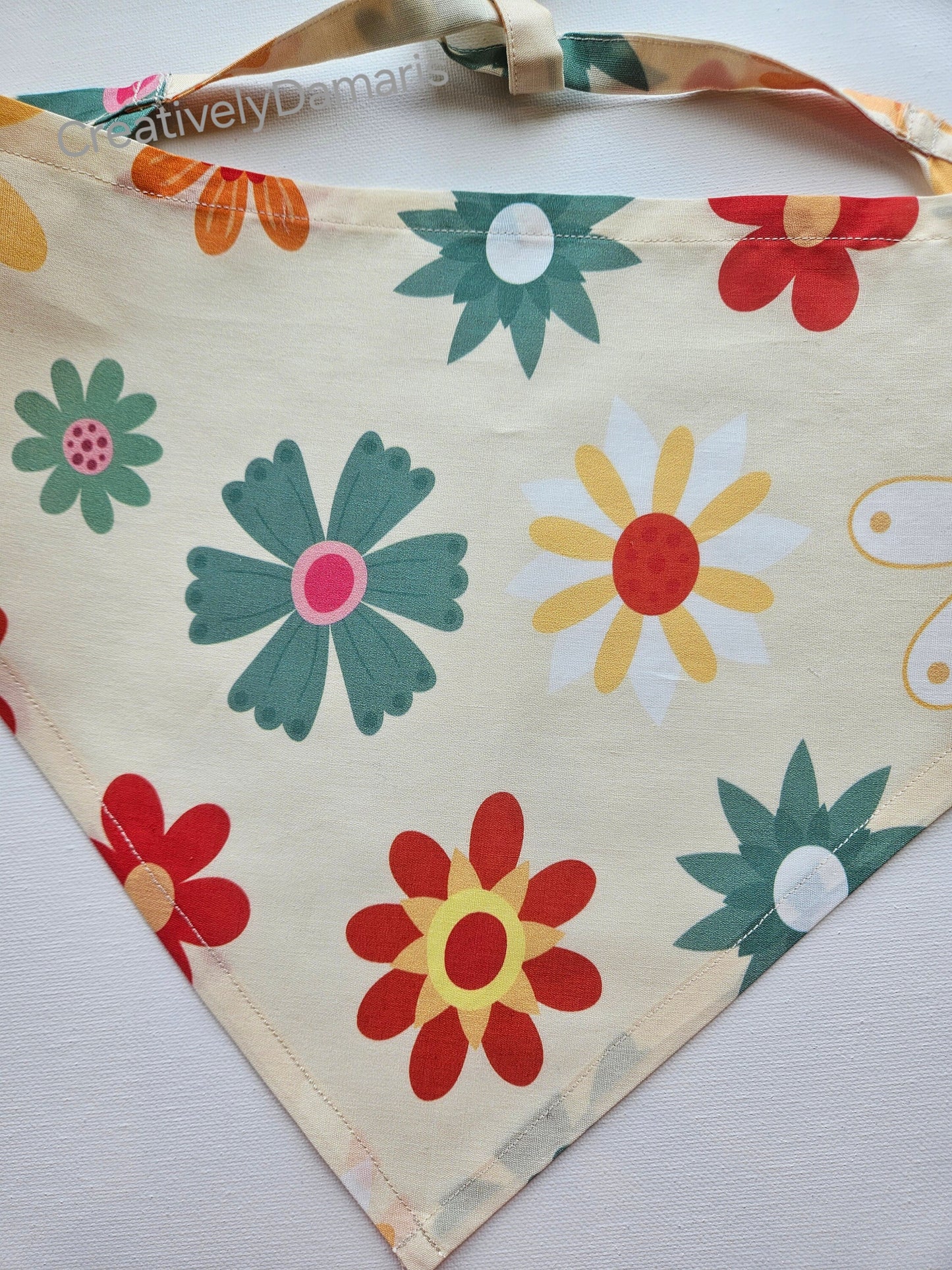 Boho Floral Printed Head Kerchief