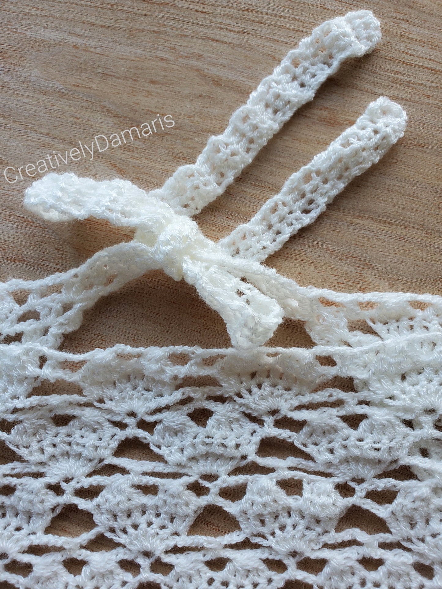 Crochet Heart Head Bandana