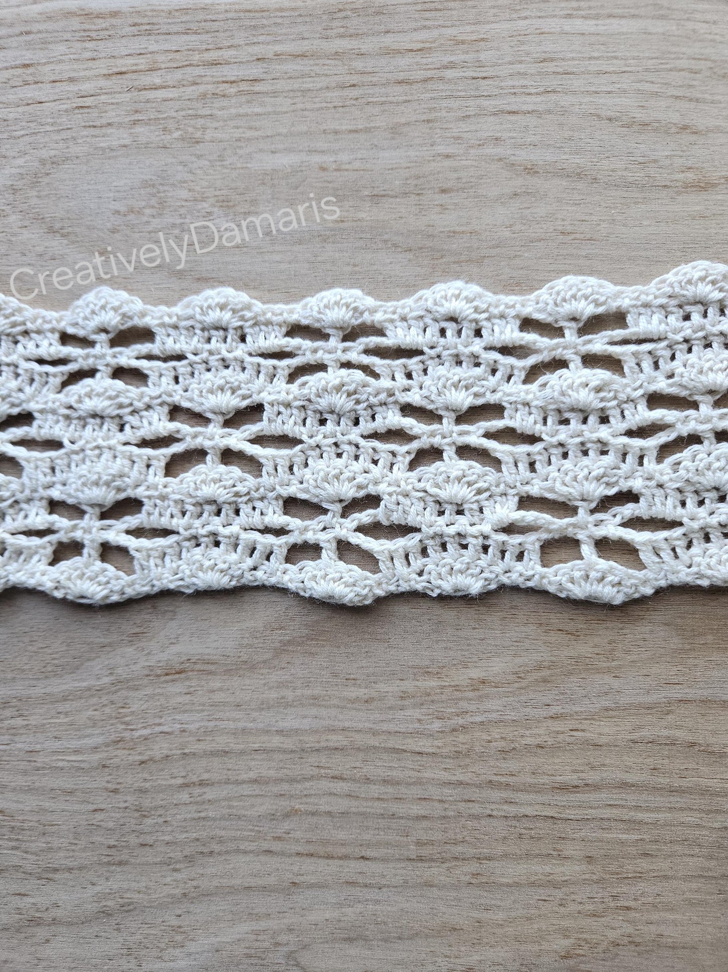 Lace Flower Crochet Headband