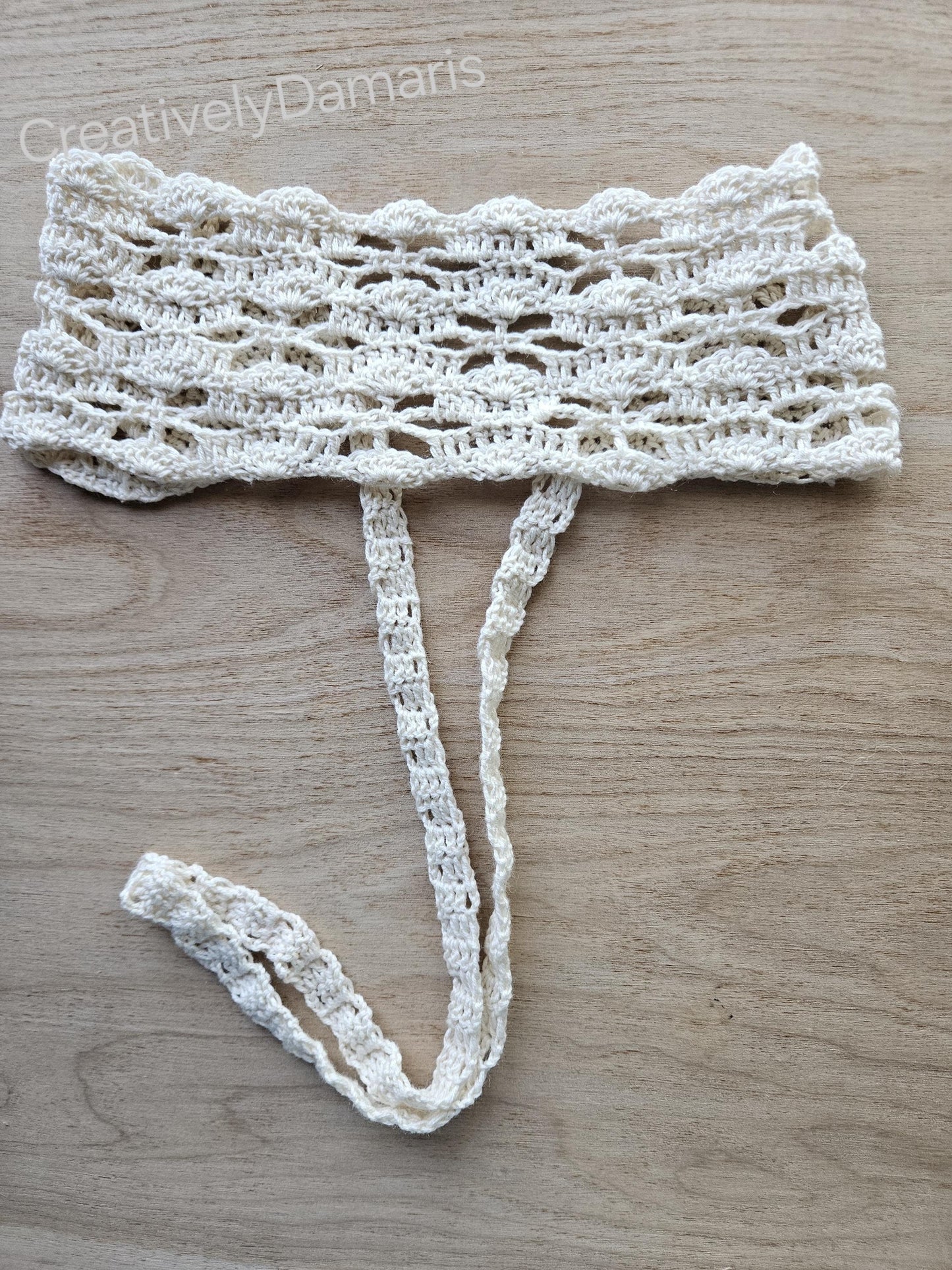 Lace Flower Crochet Headband