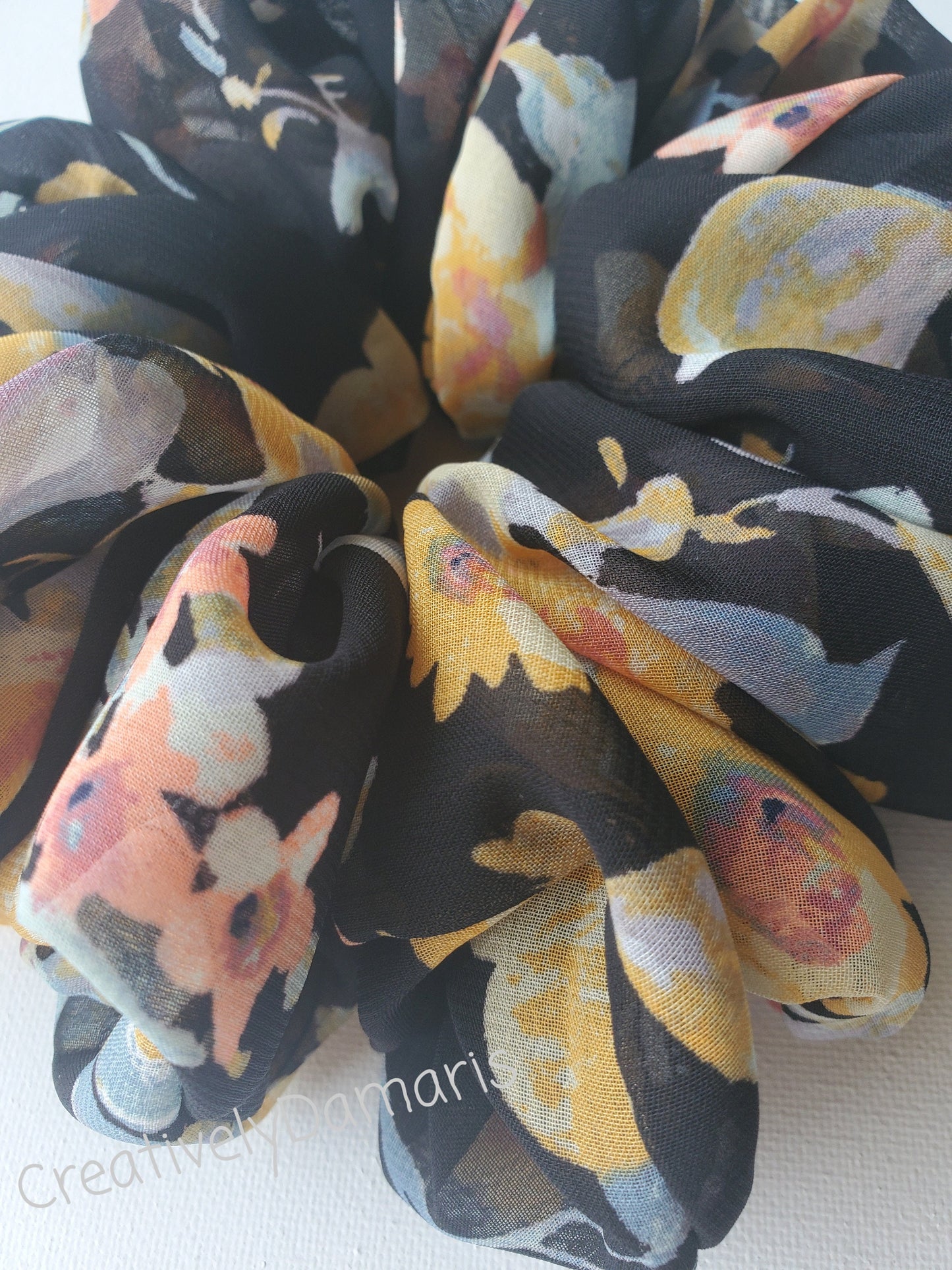 Summer Night Chiffon XL Scrunchie