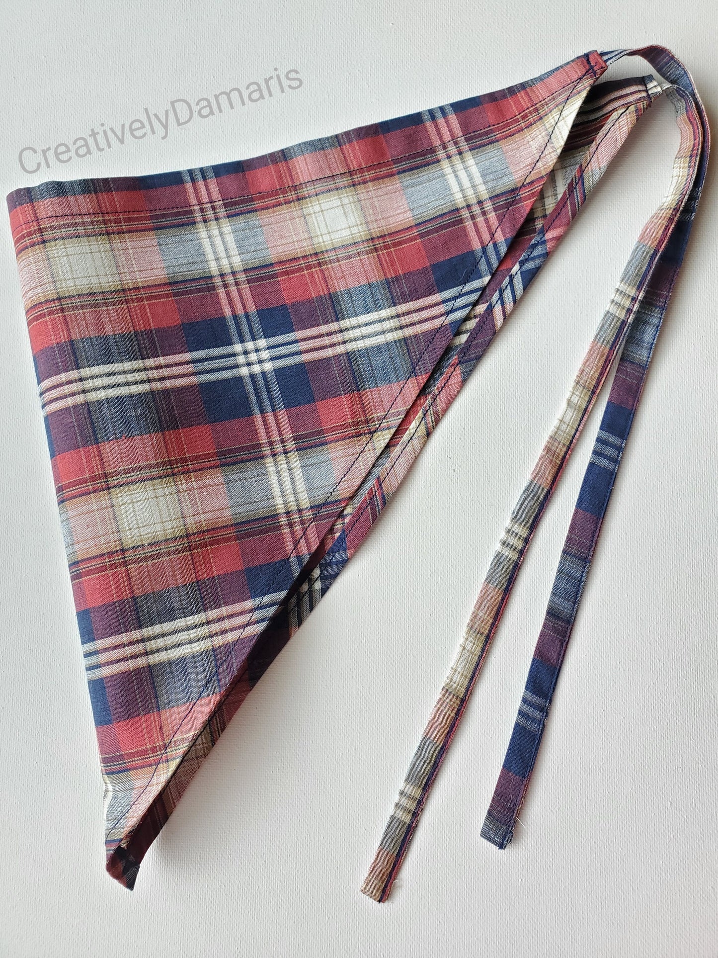 Plaid Cotton Head Bandana