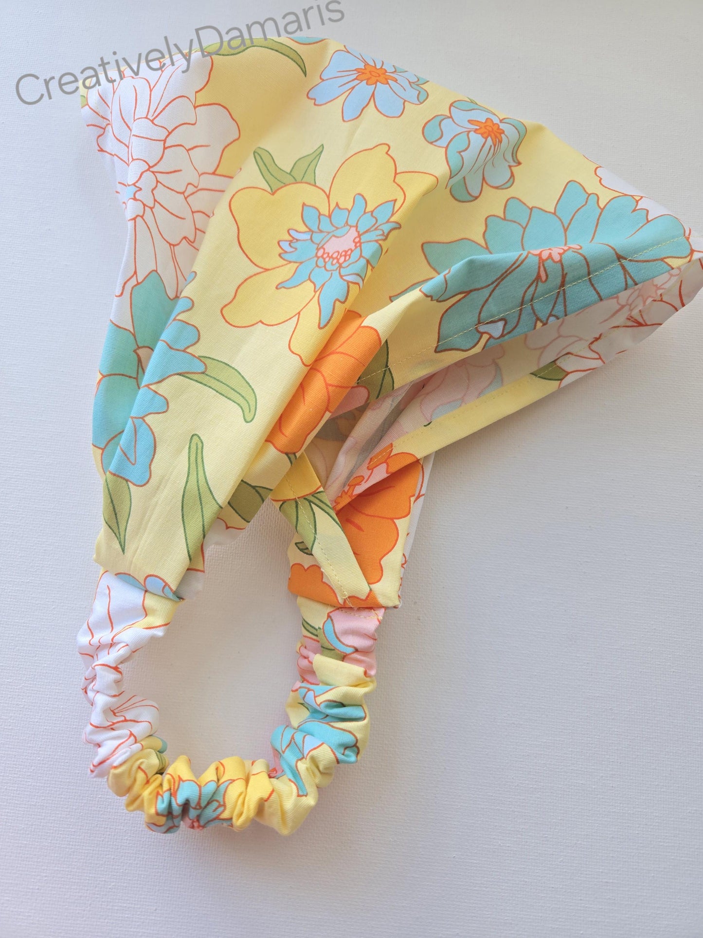 Floral Wide Cotton Headband