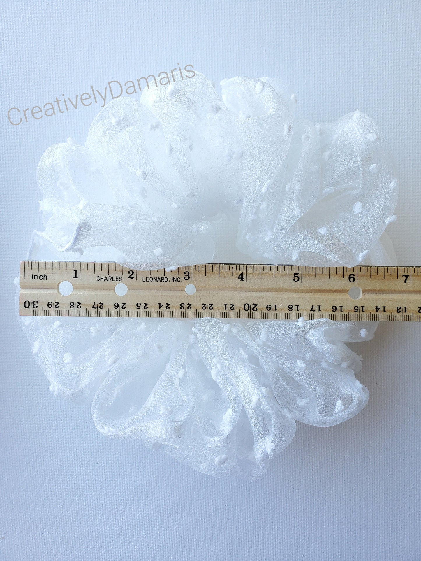 Organza Swiss Dot XL Scrunchie