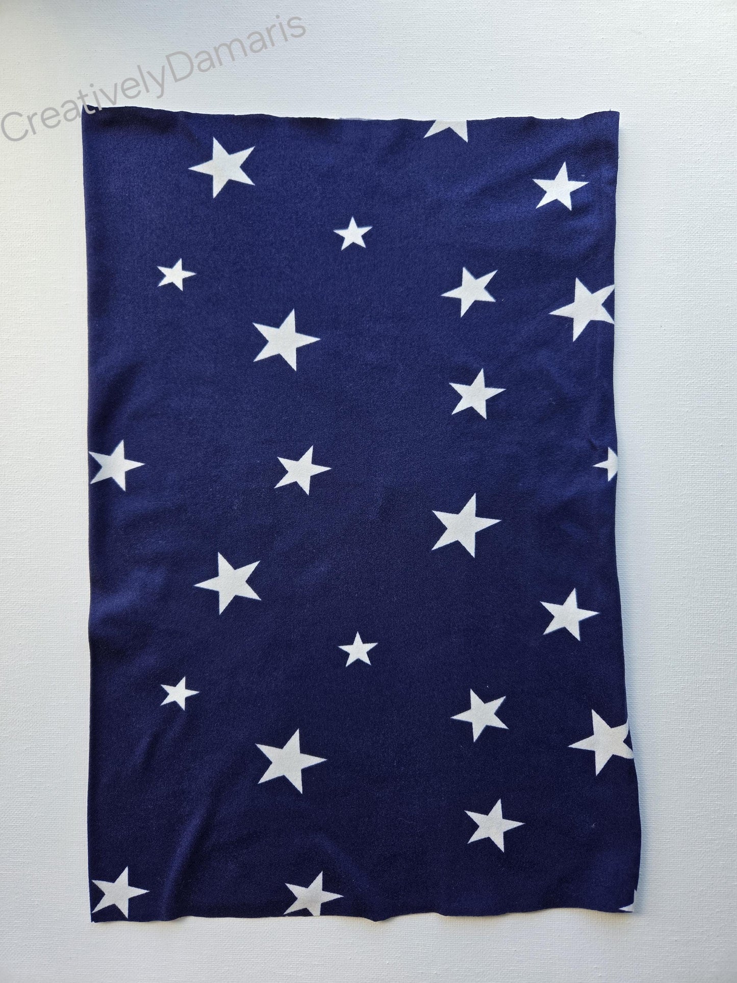 Star Print Wide Scrunch Headband