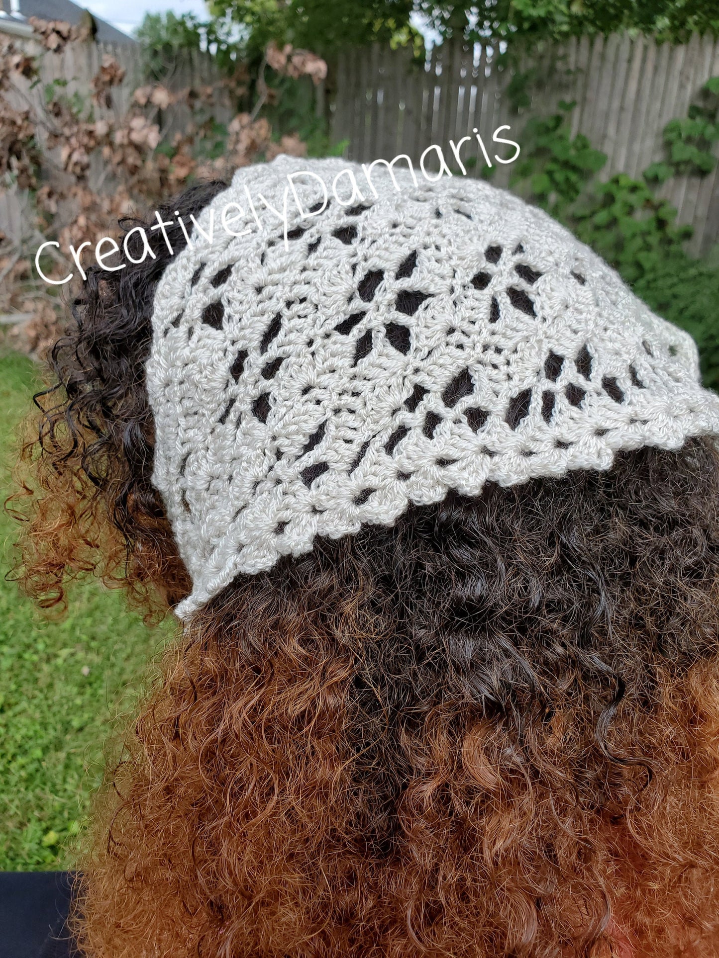 Lace Flower Crochet Boho Headband