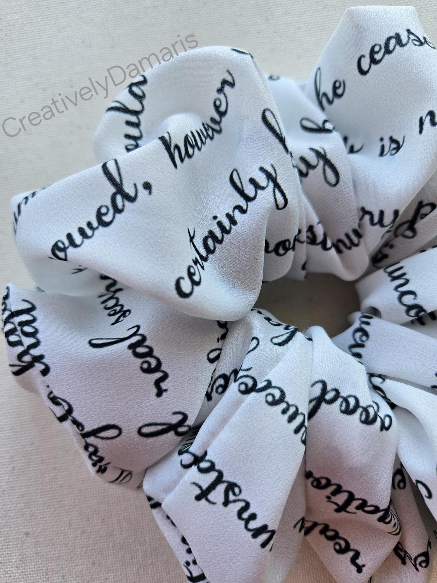 Mr. Darcy's Proposal Printed XL Scrunchie