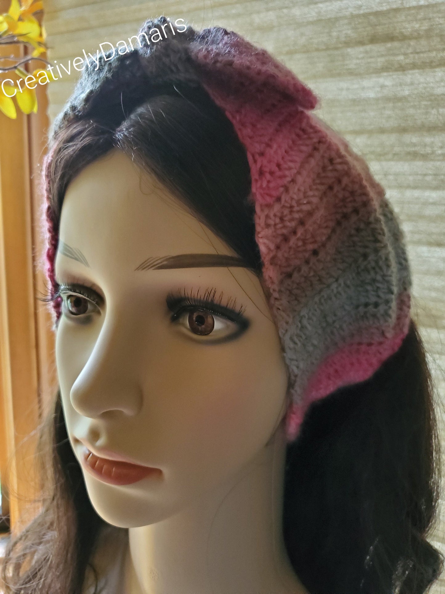 Colorful Knotted Crochet Ear Warmer