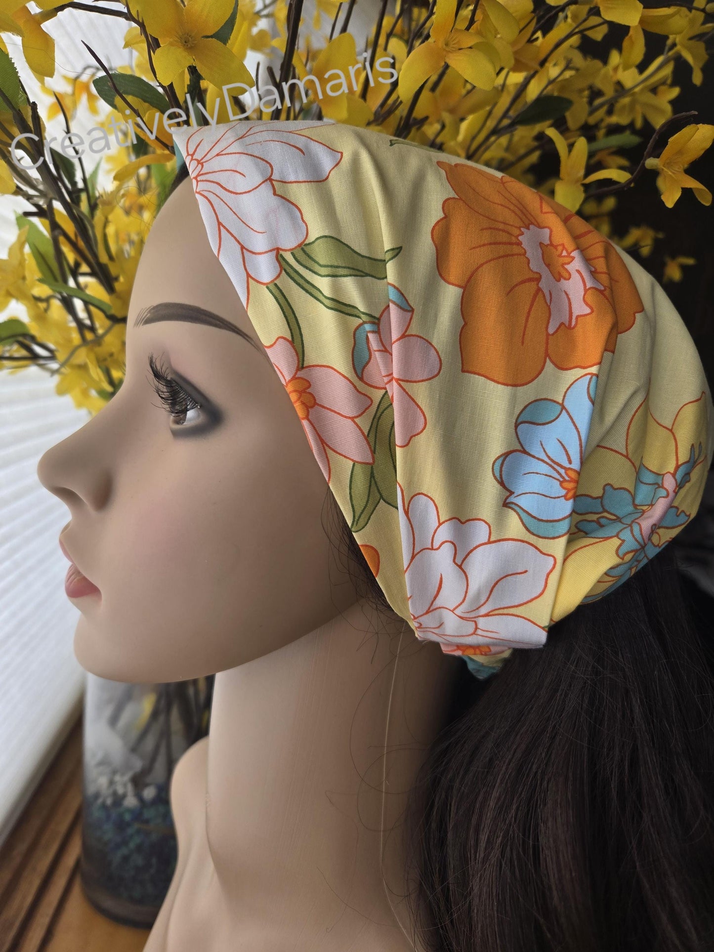 Floral Wide Cotton Headband