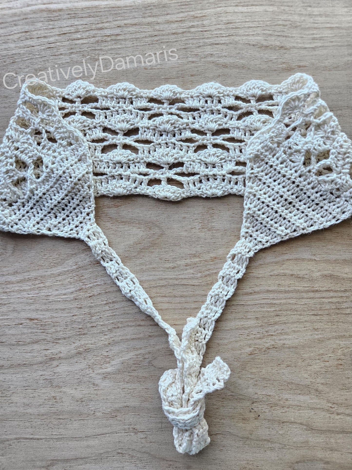 Lace Flower Crochet Headband