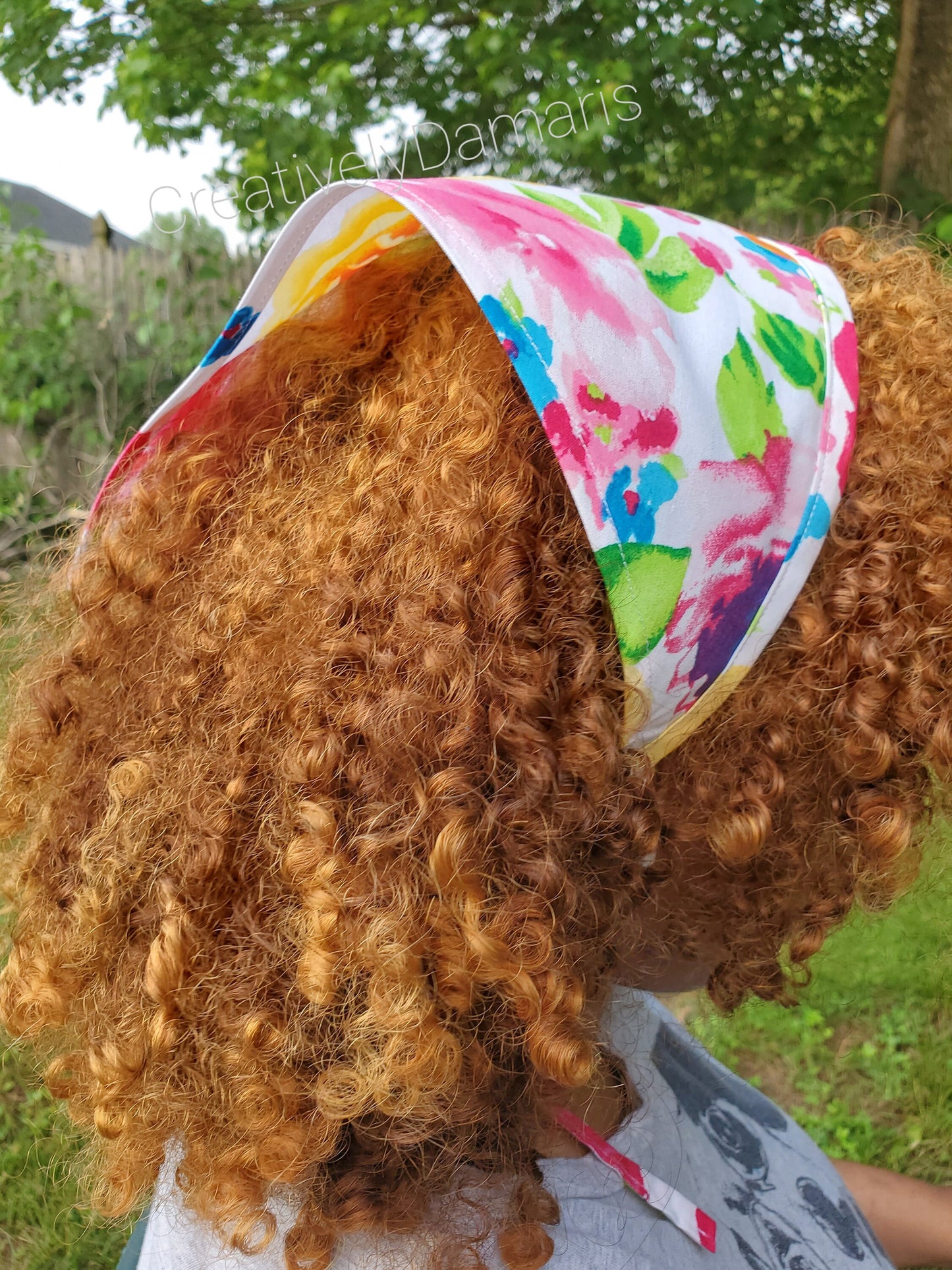 The Colorful Floral Print Head Bandana