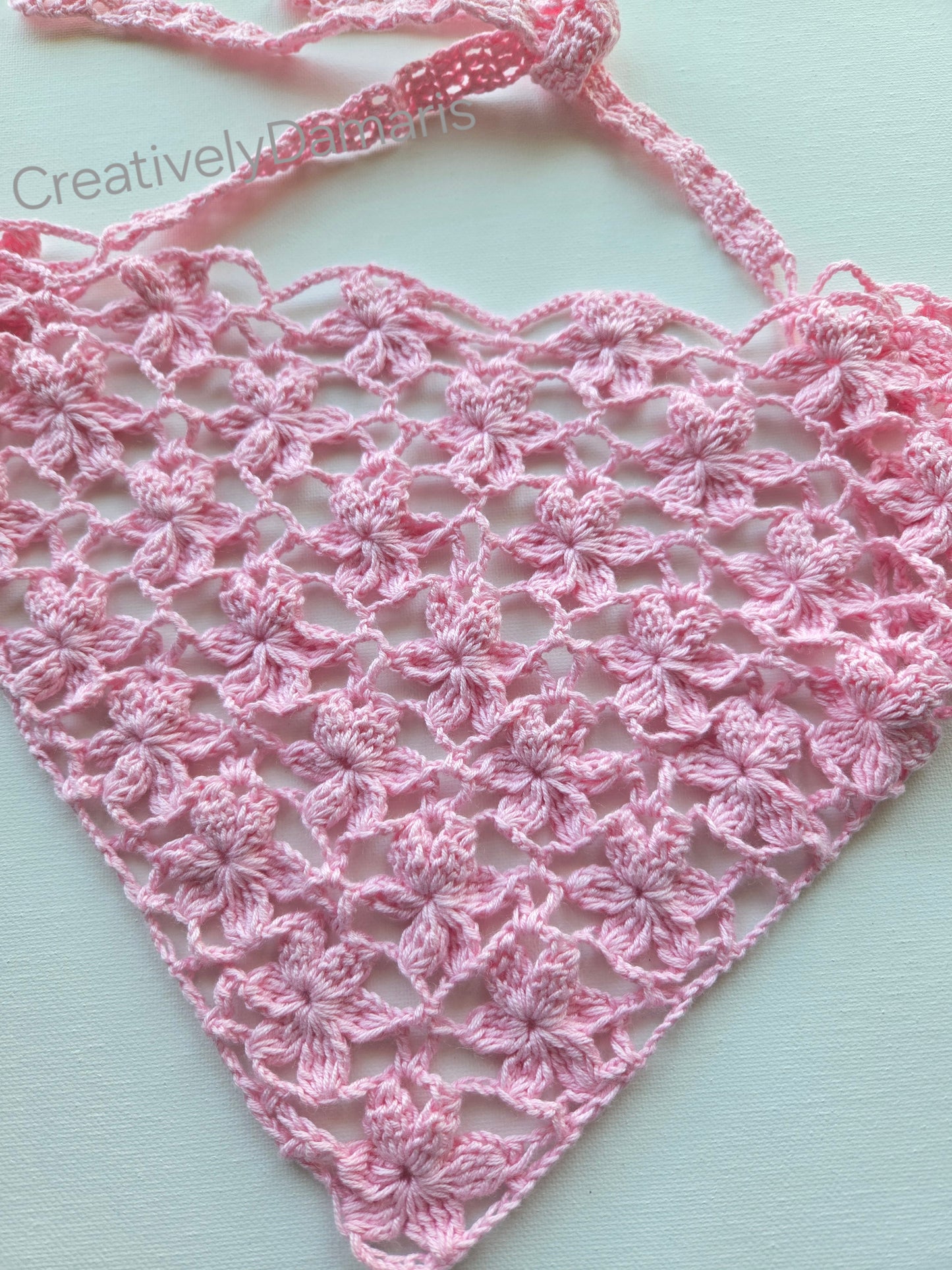 Crochet Lace Flower Headband