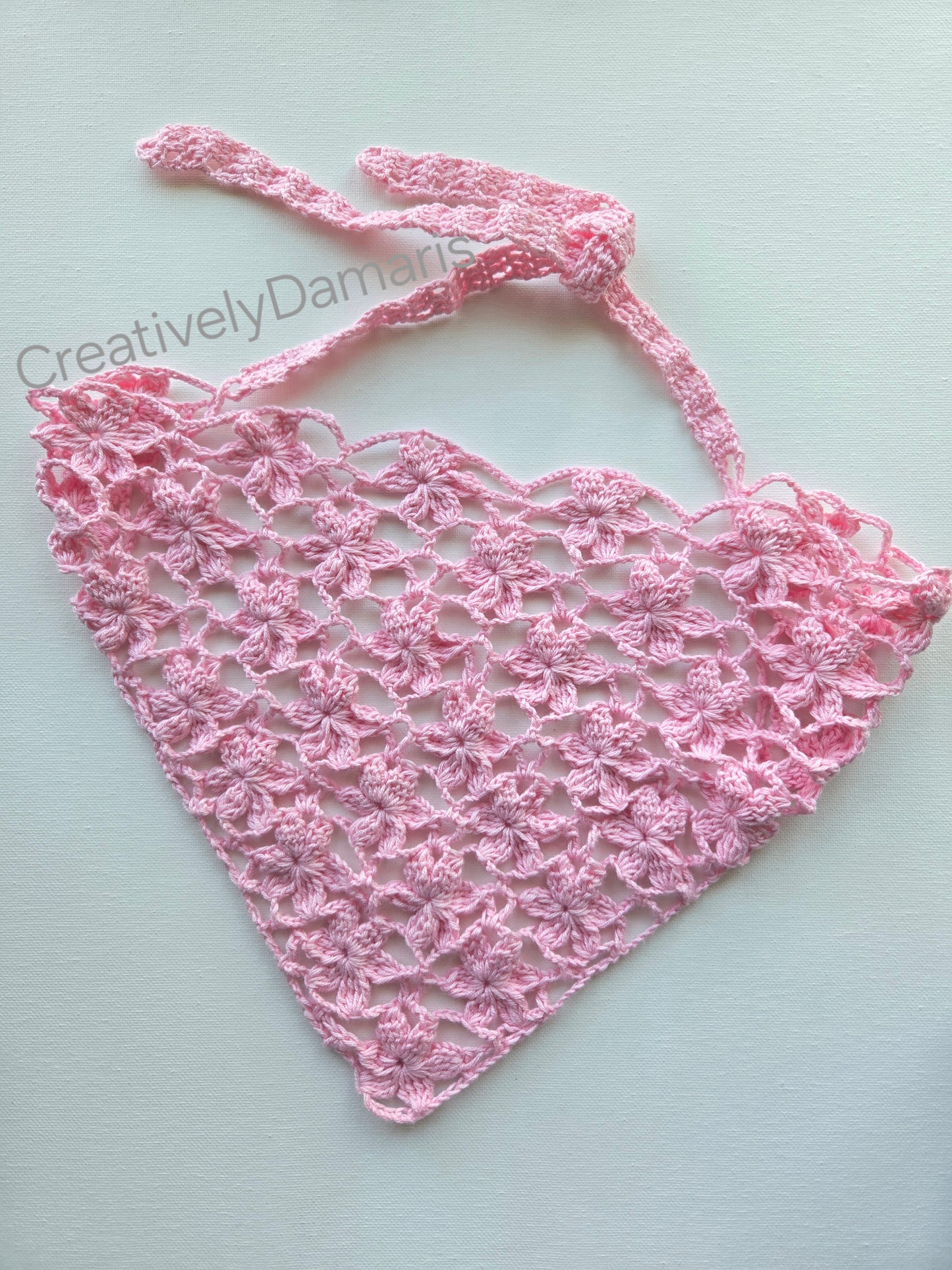 Crochet Lace Flower Headband