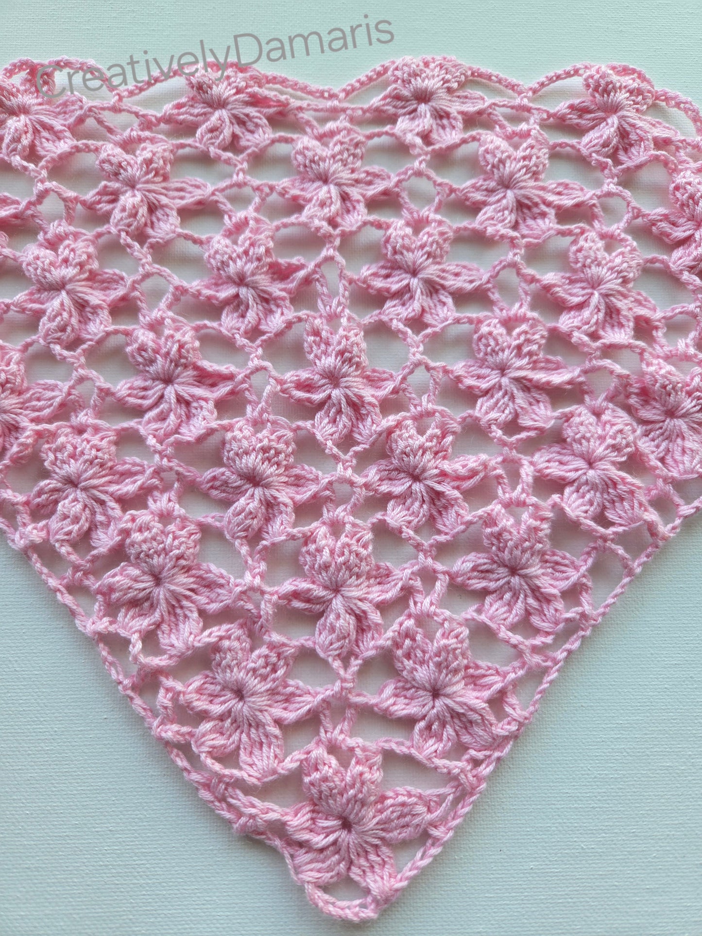 Crochet Lace Flower Headband