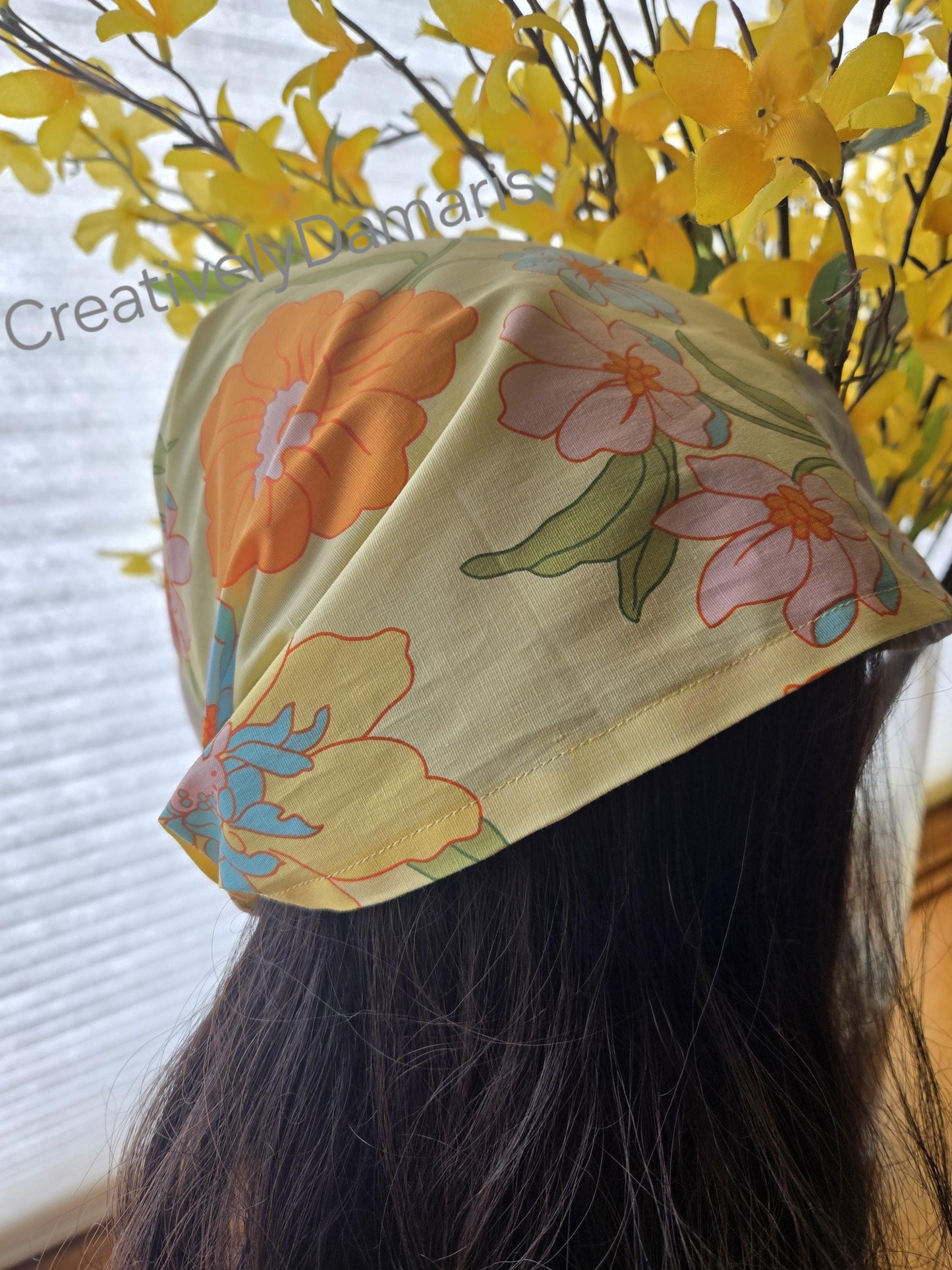 Floral Wide Cotton Headband