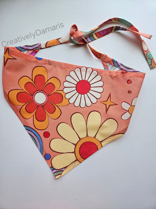 Retro Boho Floral Printed Head Bandana