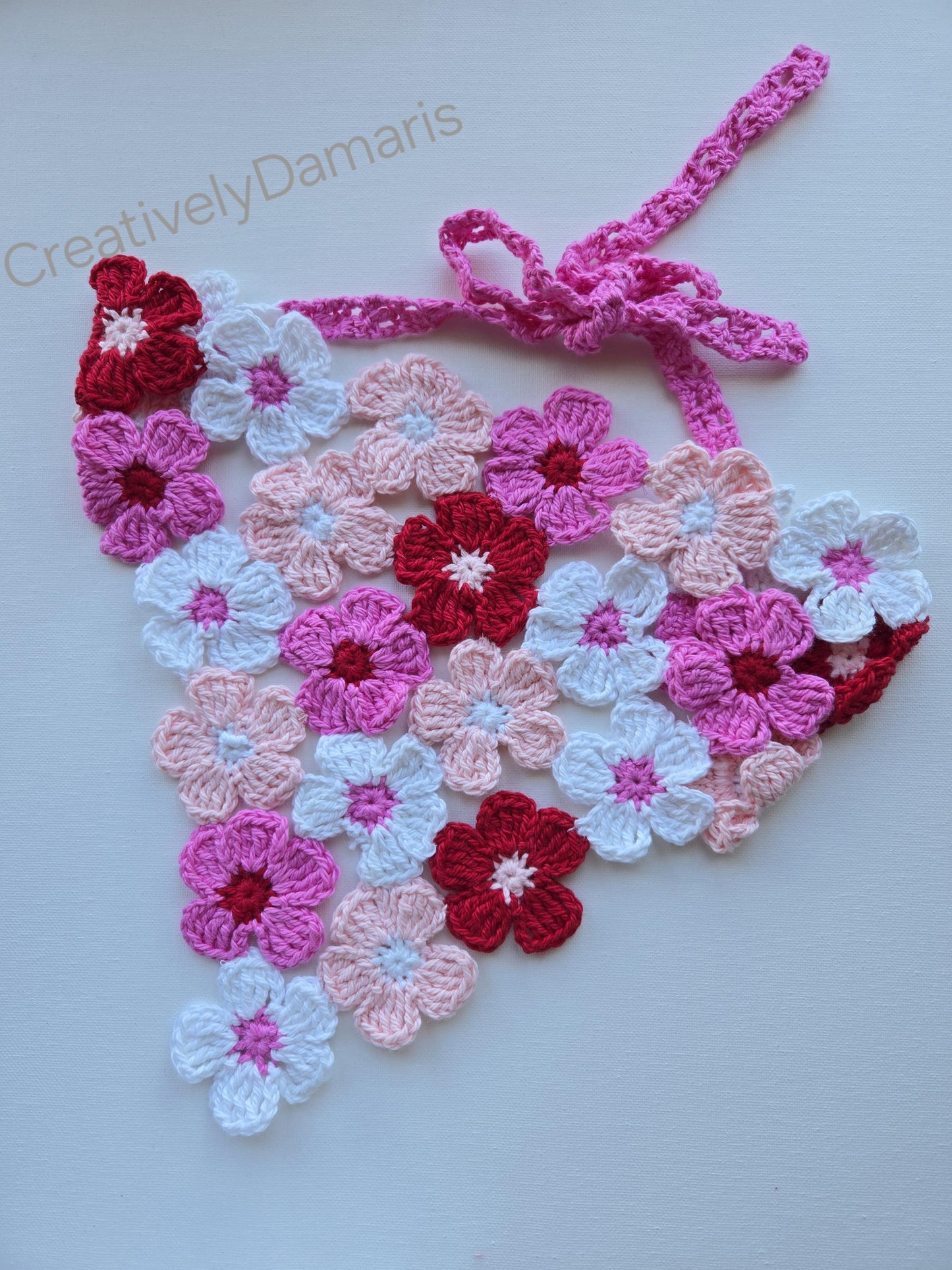 Pink Floral Hair Headband