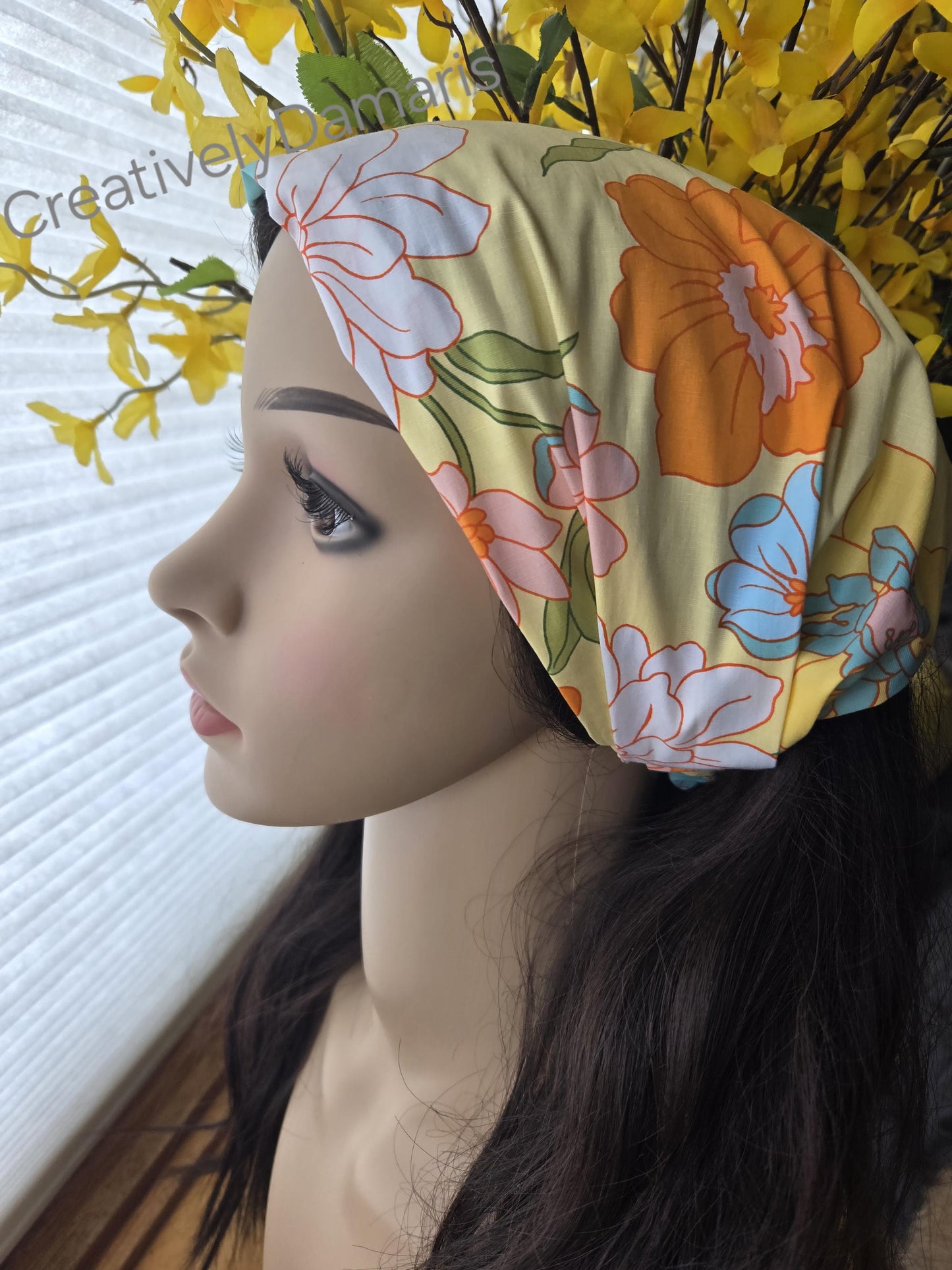 Floral Wide Cotton Headband