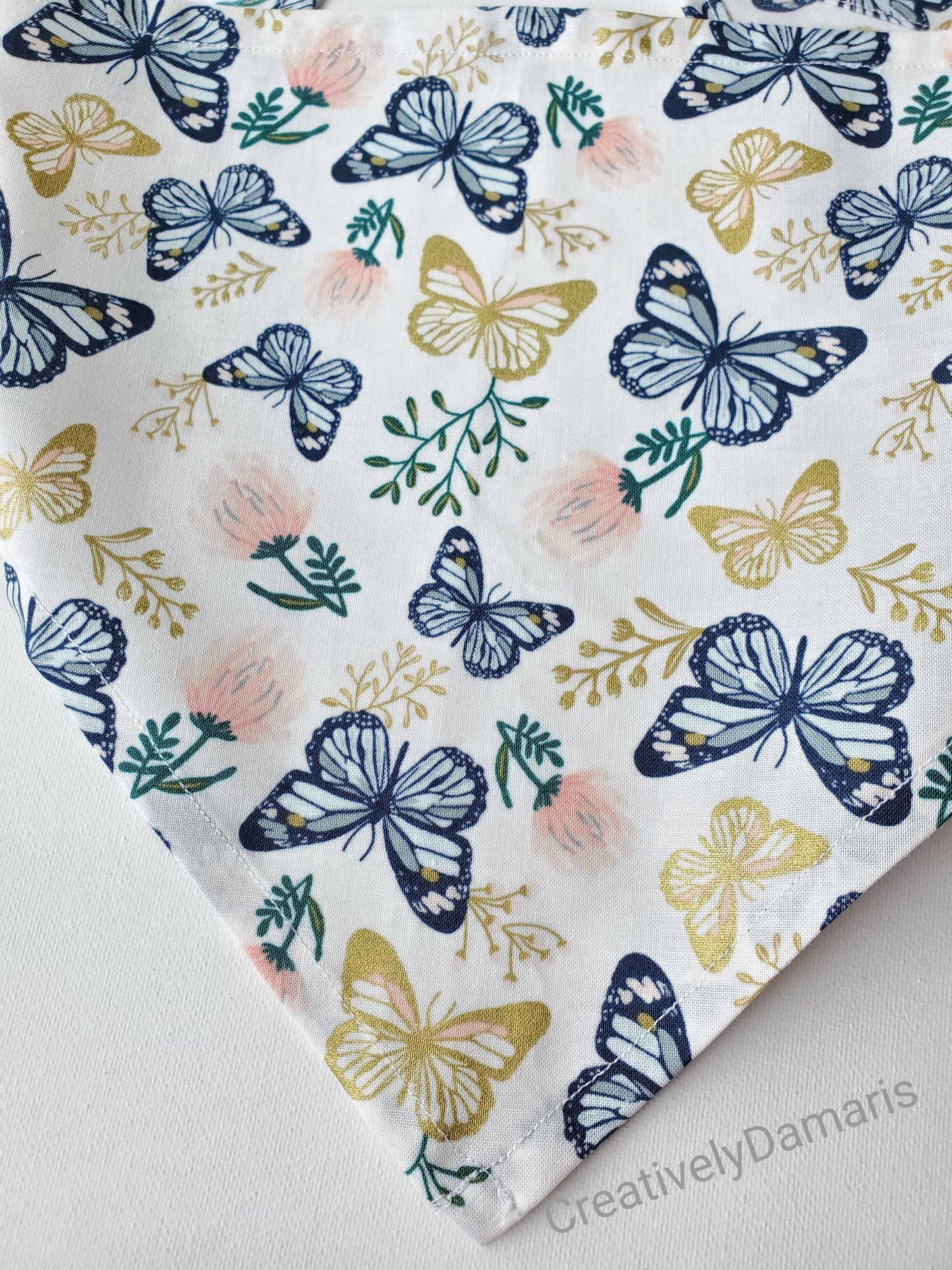 Butterfly Print Head Kerchief