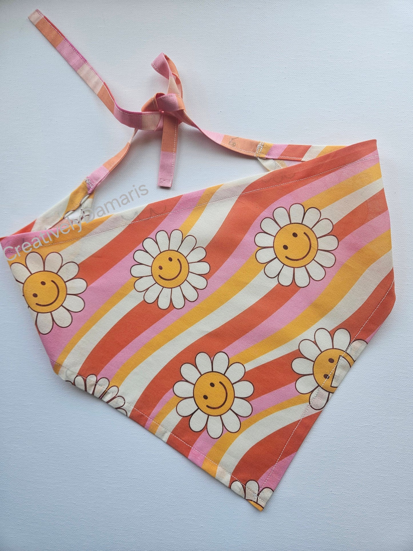 Retro Boho Printed Groovy Head Bandana