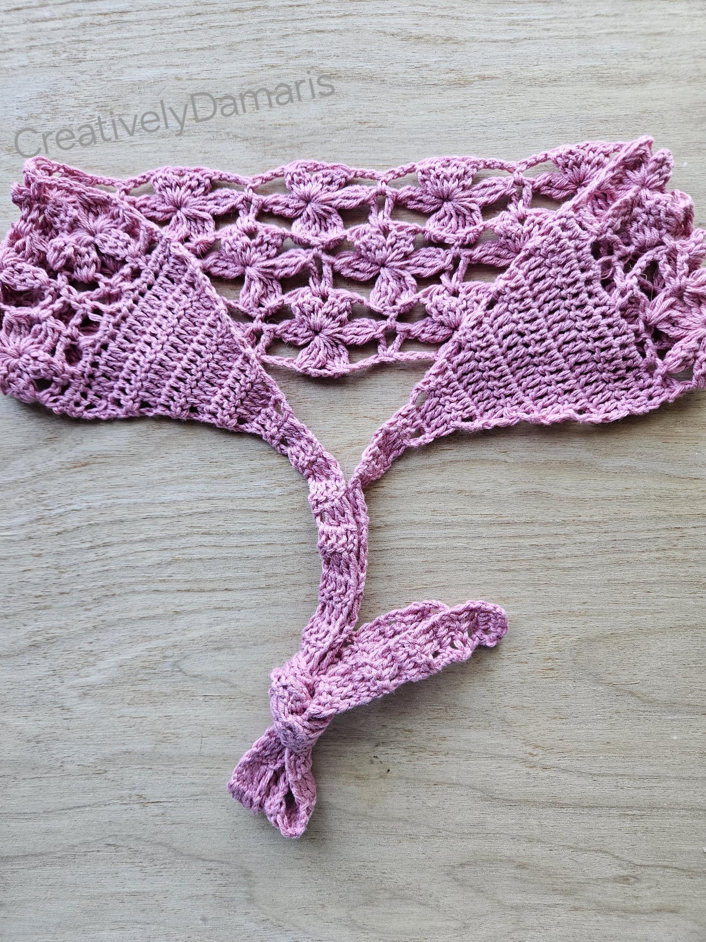 Jasmine Flower Crochet Headband