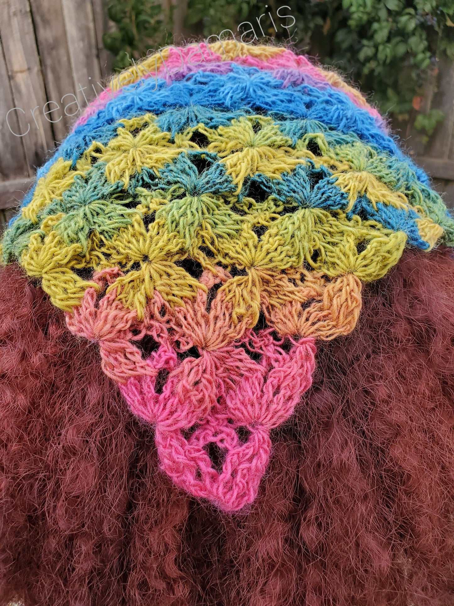 Multi-color Flowers Everywhere Crochet Headband