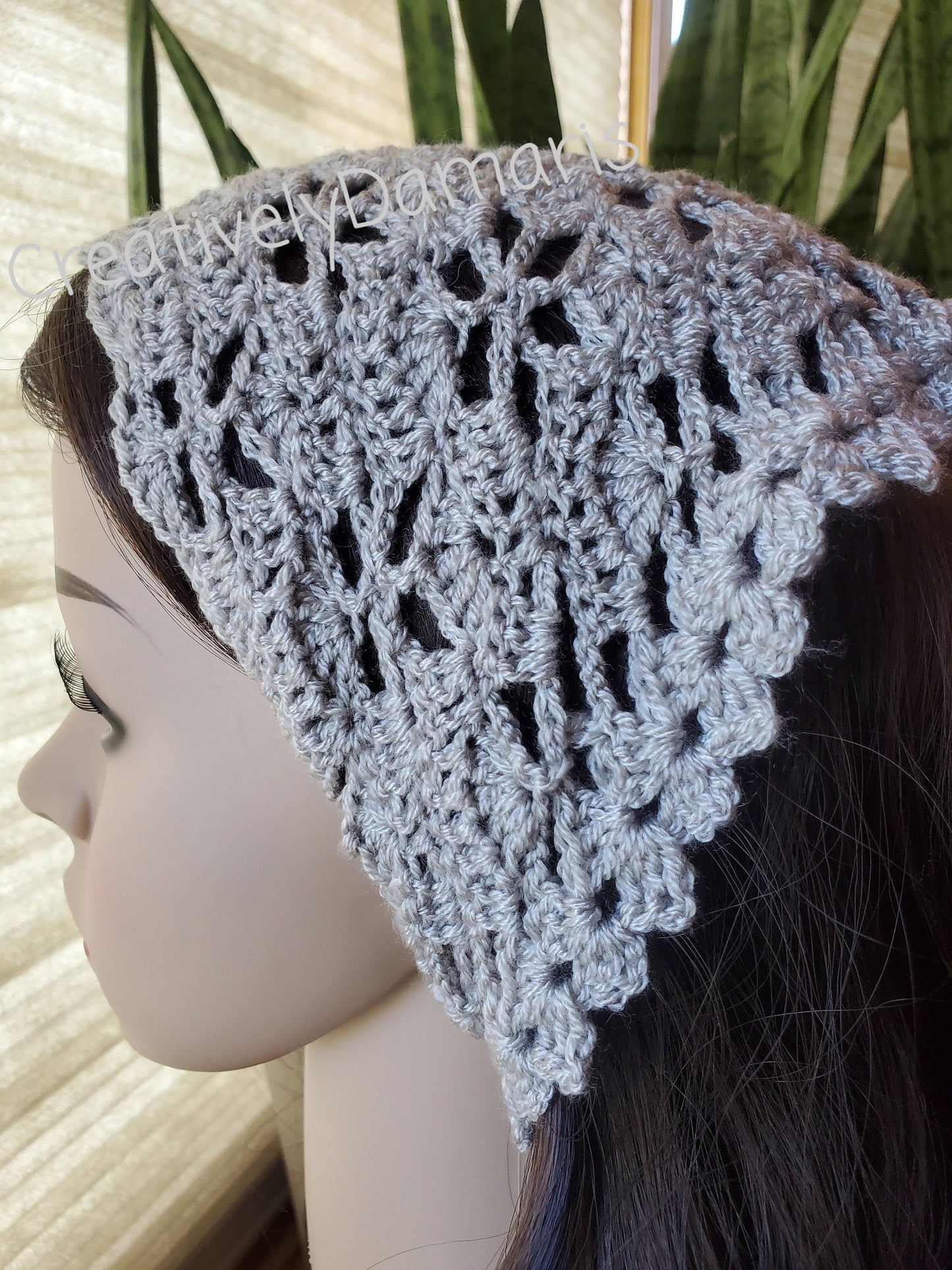 Lace Flower Crochet Boho Headband