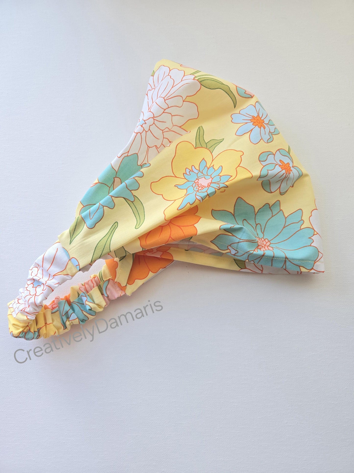 Floral Wide Cotton Headband