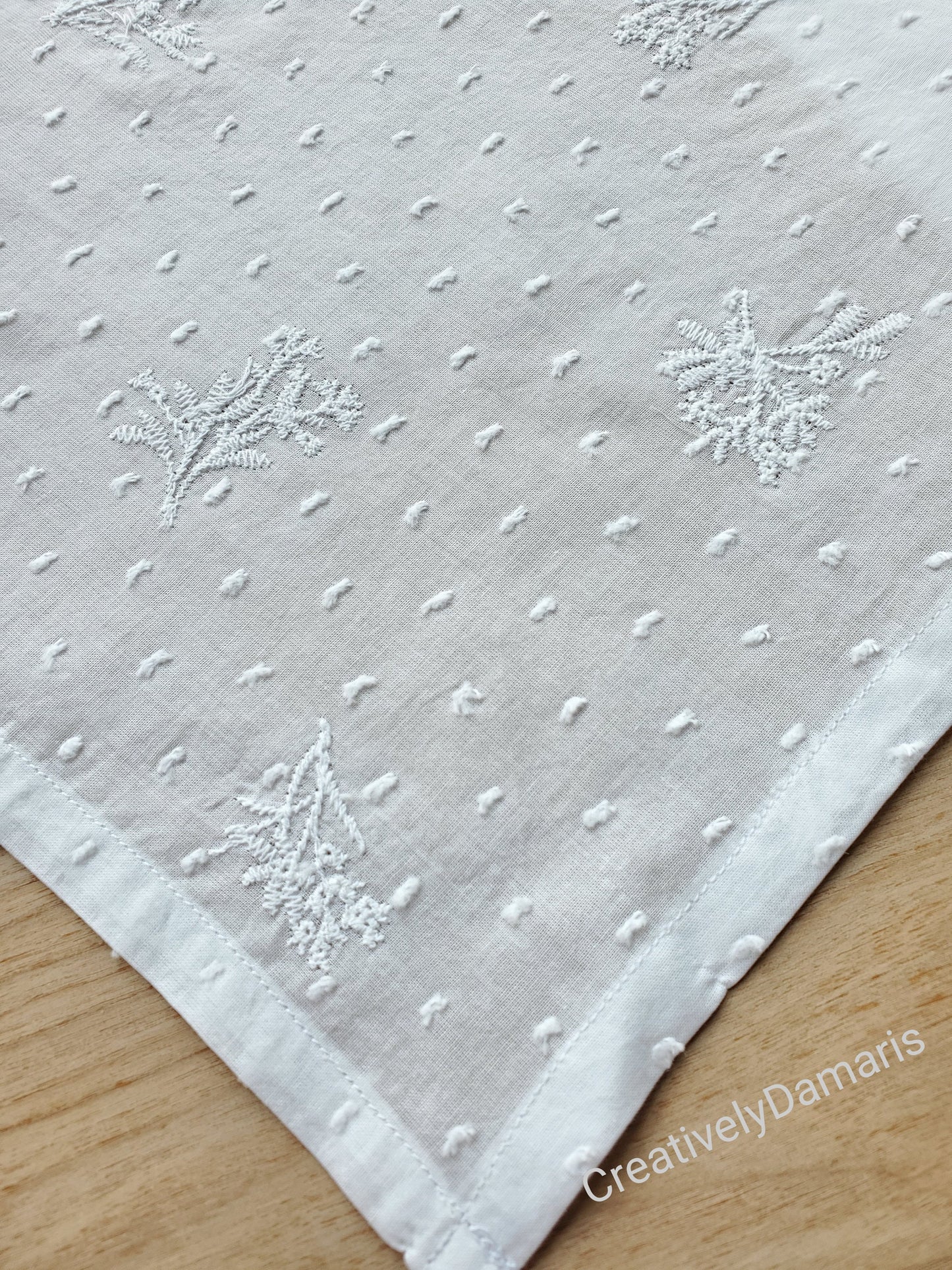 White Swiss Dot Cottage Core Headband