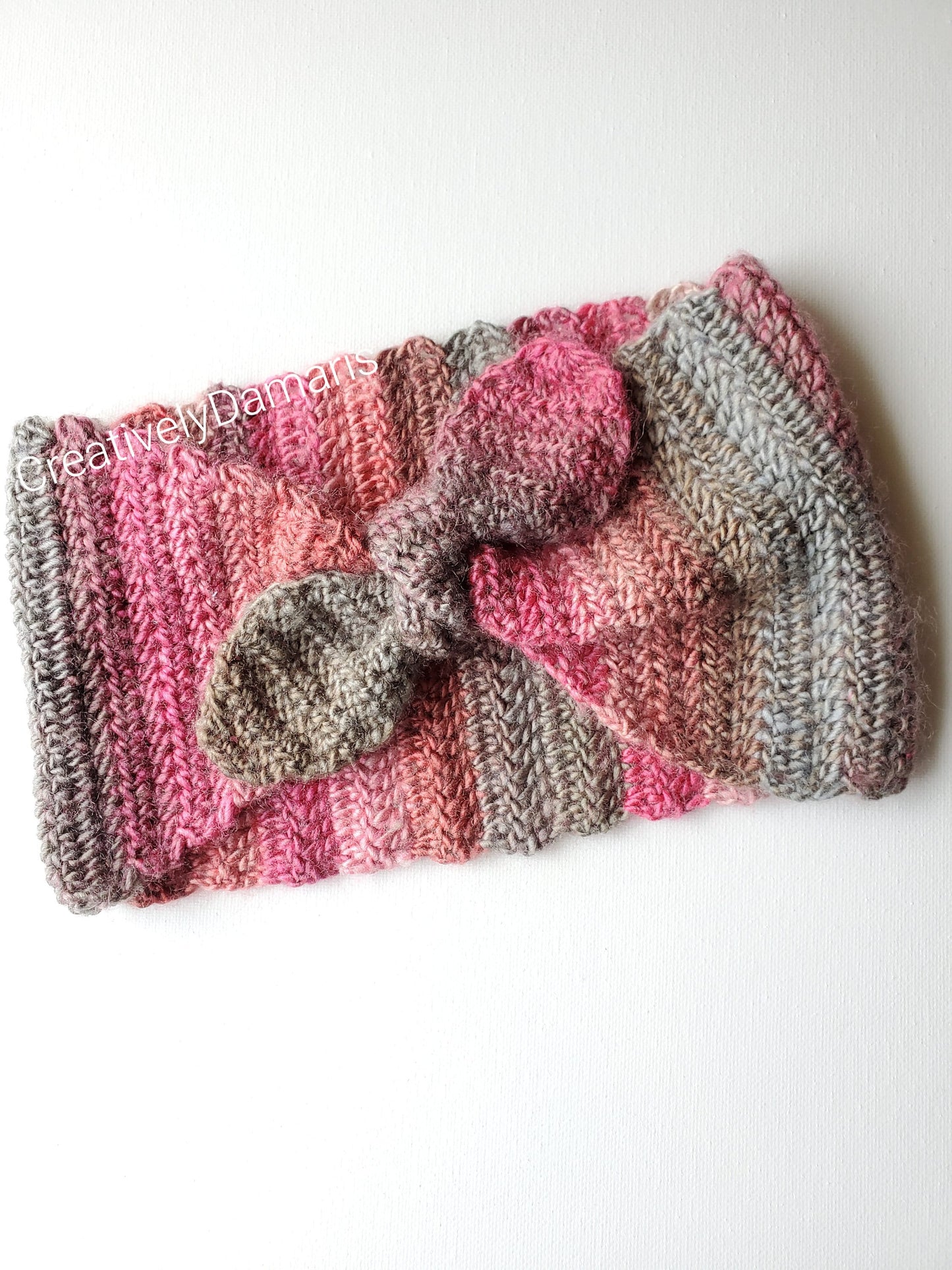 Colorful Knotted Crochet Ear Warmer