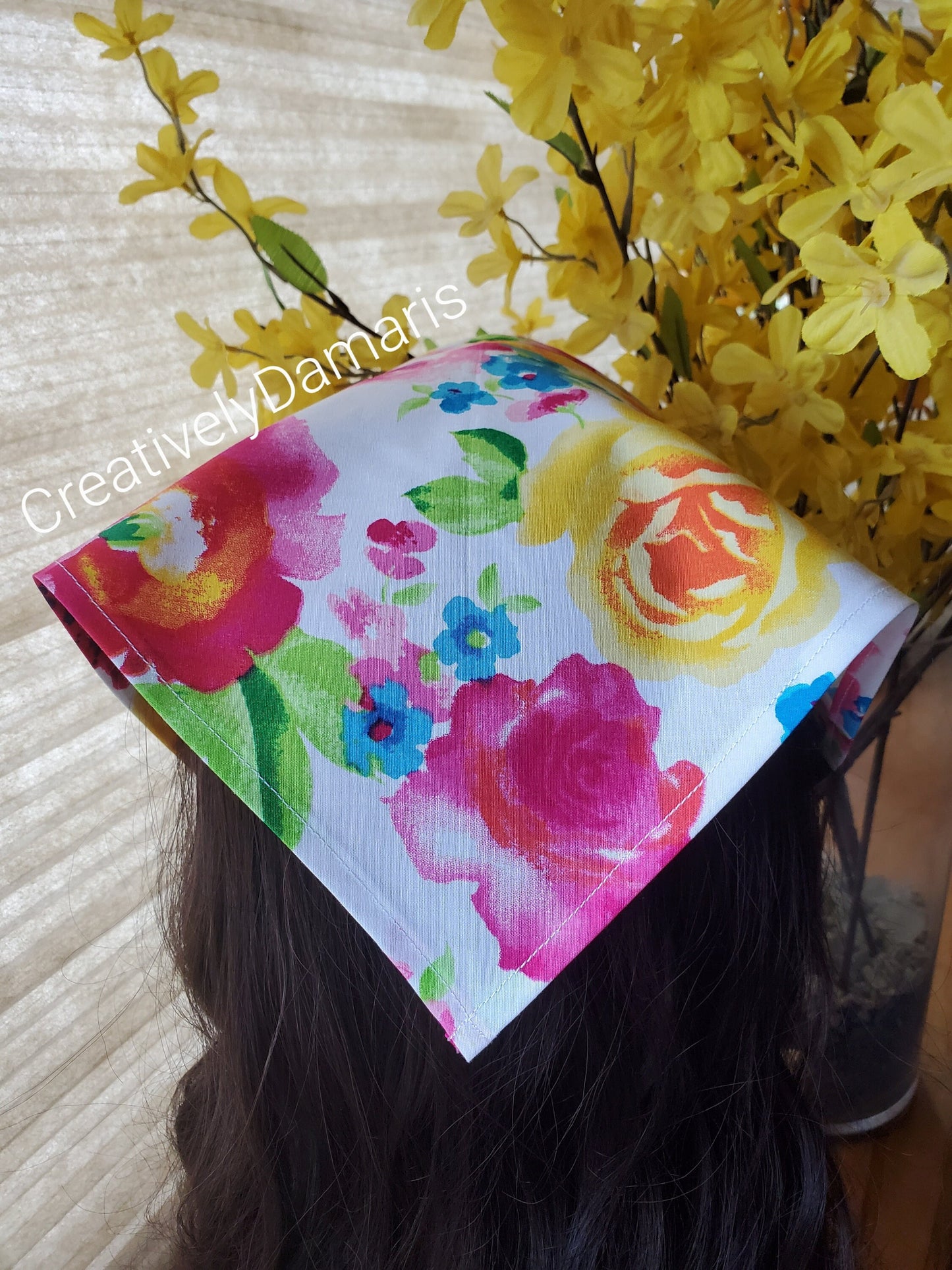 The Colorful Floral Print Head Bandana