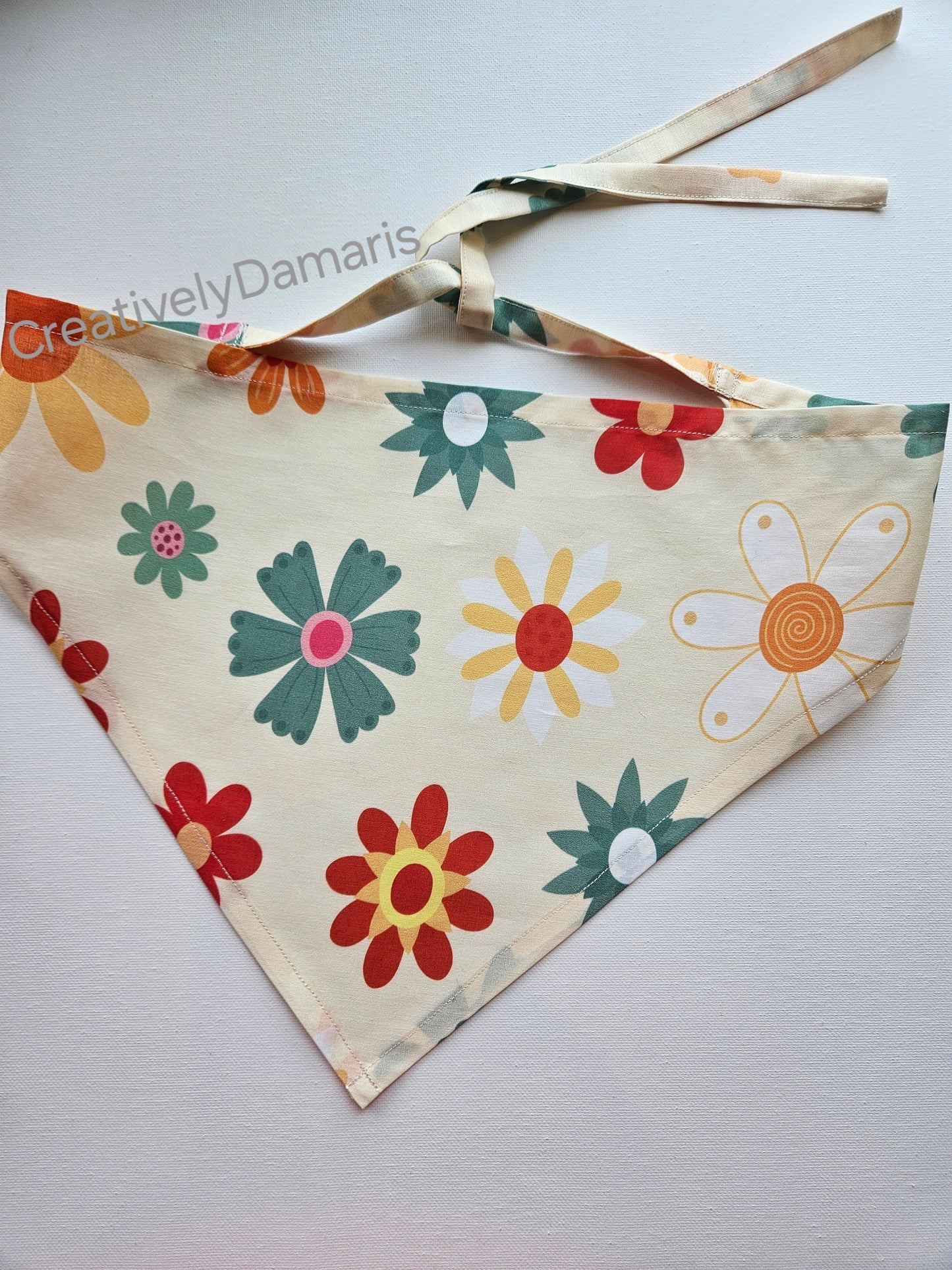 Boho Floral Printed Head Kerchief