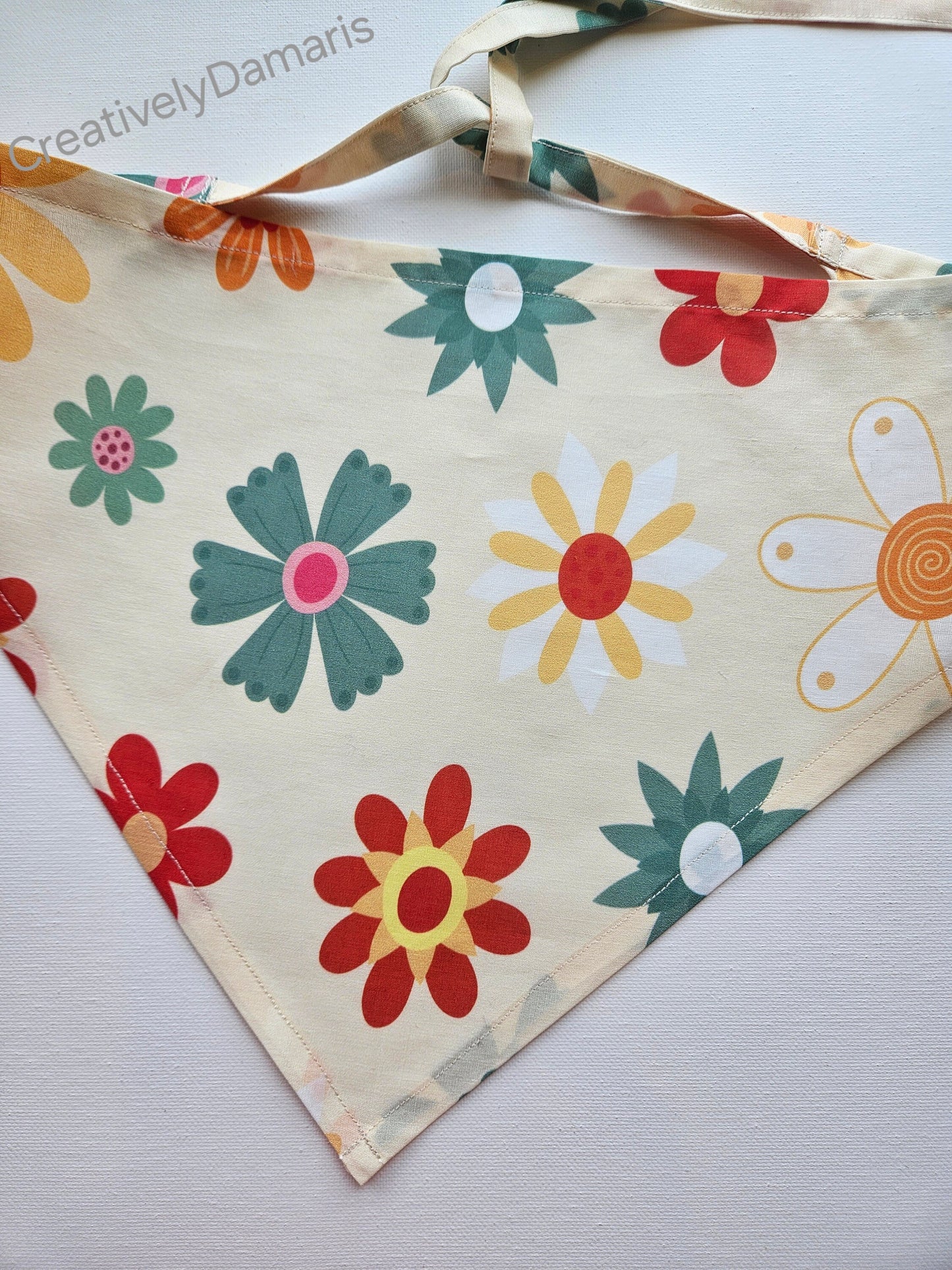 Boho Floral Printed Head Kerchief