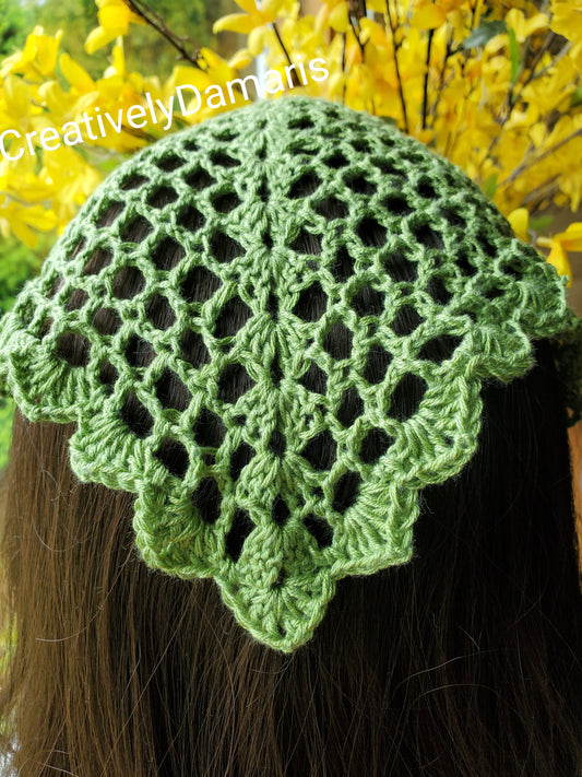 Summer Mesh Crochet  Headband